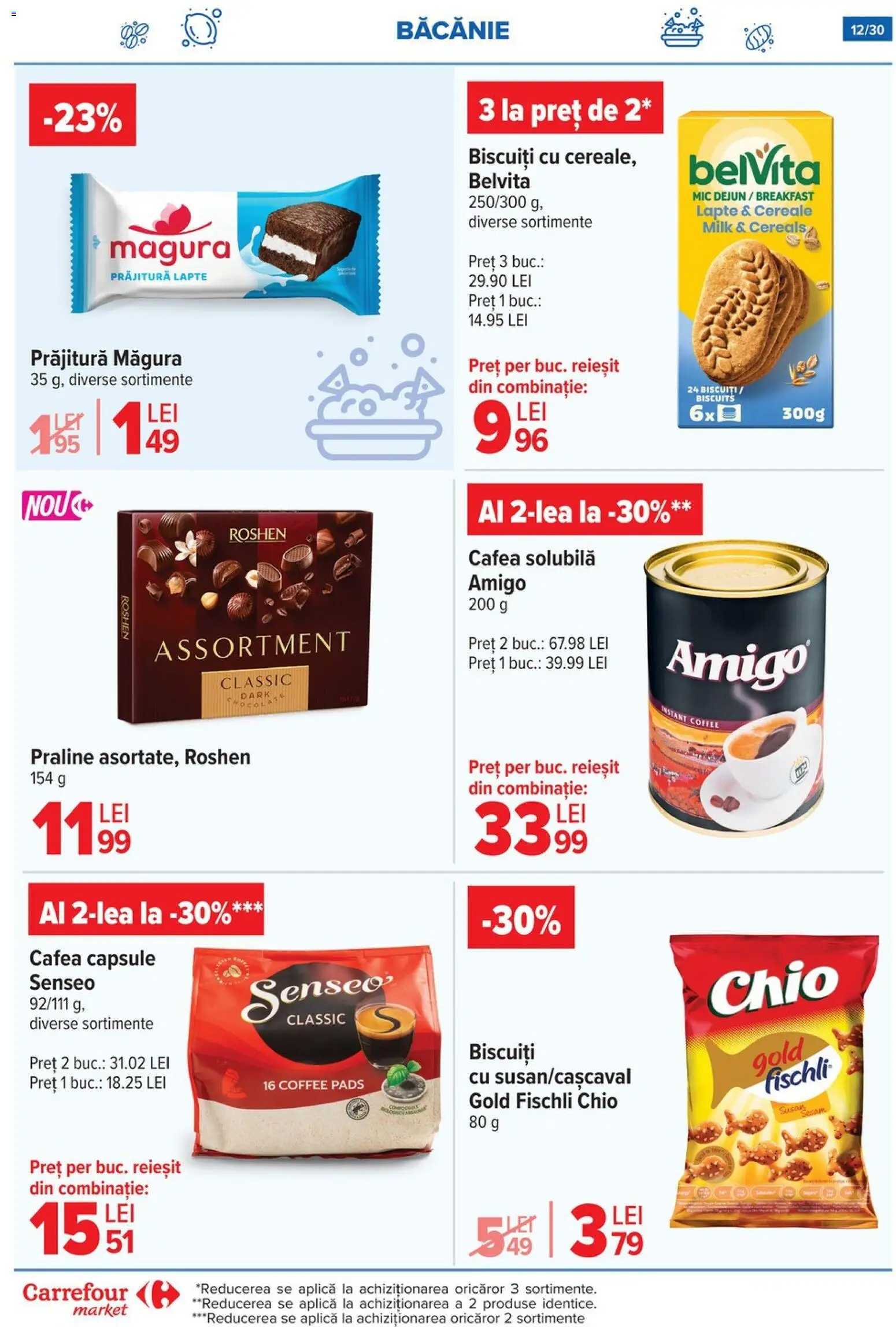 Catalog Carrefour 5 - 10 Noiembrie 2025 | Pagina 12 | Produse: Prăjitură, Praline, Cafea, Biscuiți