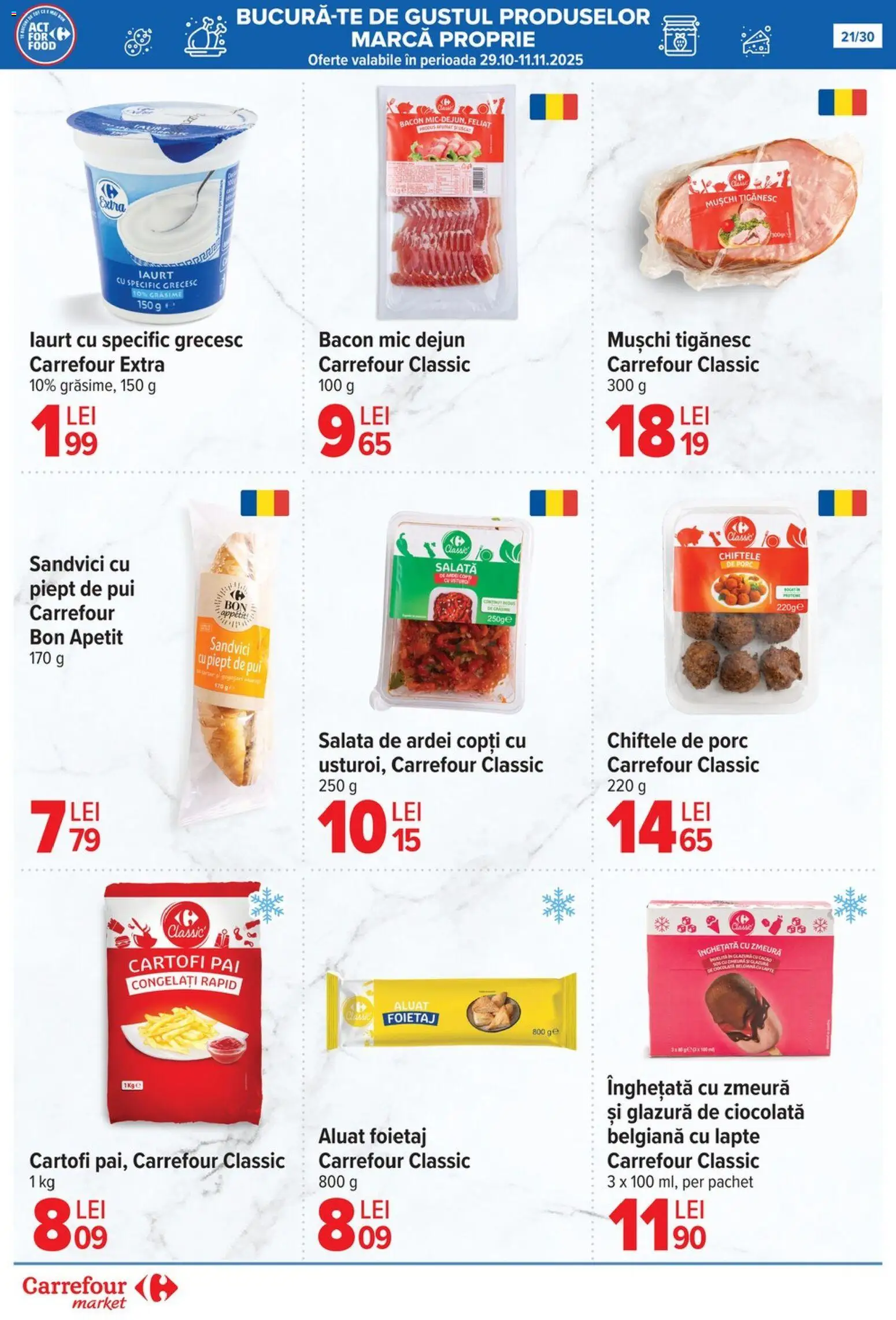 Catalog Carrefour 5 - 10 Noiembrie 2025 | Pagina 21 | Produse: Zmeură, Foietaj, Ciocolată, Înghețată