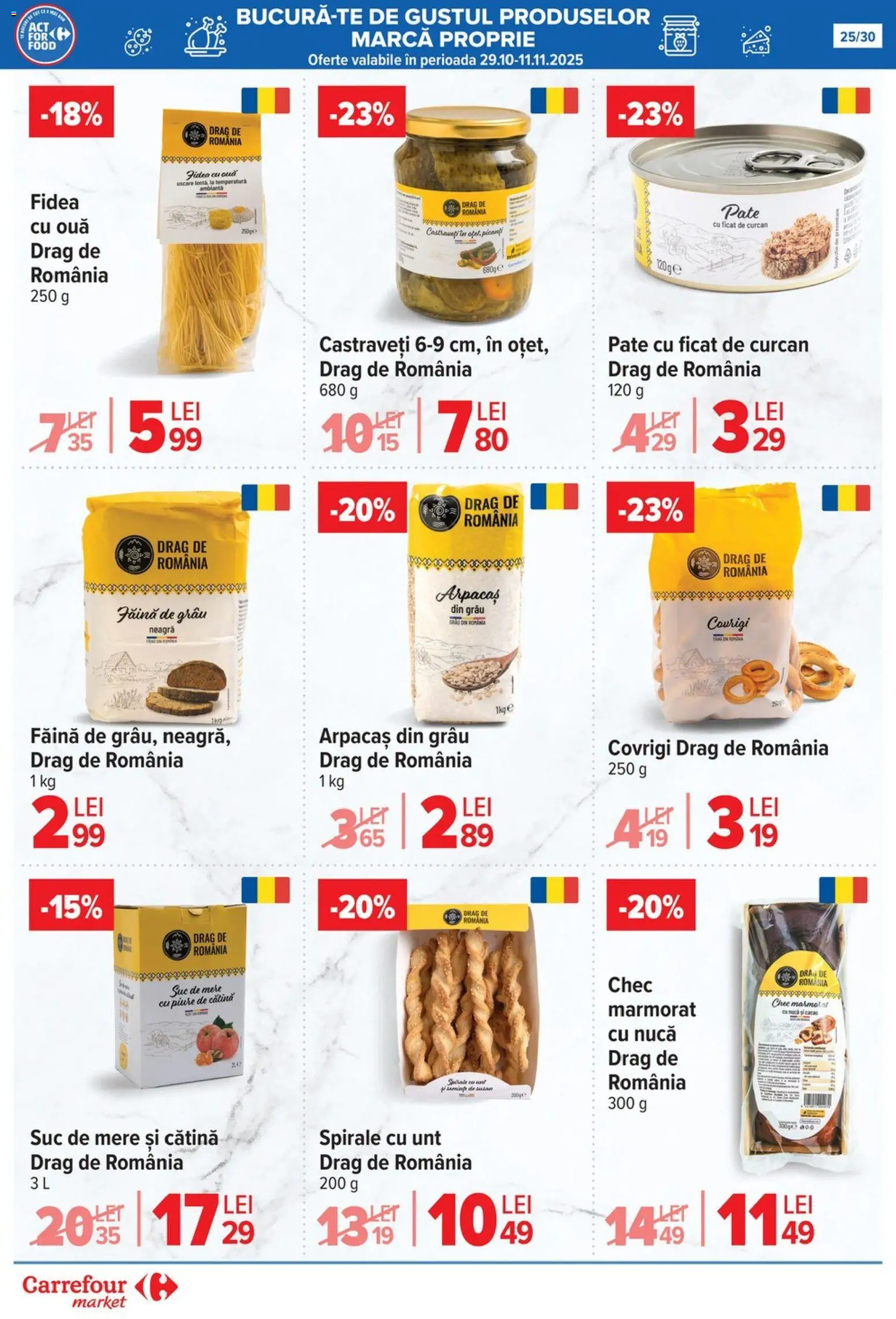 Catalog Carrefour 5 - 10 Noiembrie 2025 | Pagina 25 | Produse: Ouă, Suc, Mere, Cacao