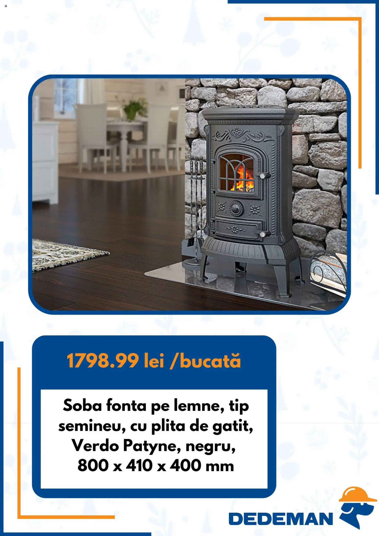 Catalog Dedeman 1 - 29 Noiembrie 2025 | Pagina 4 | Produse: Plită, Sobă