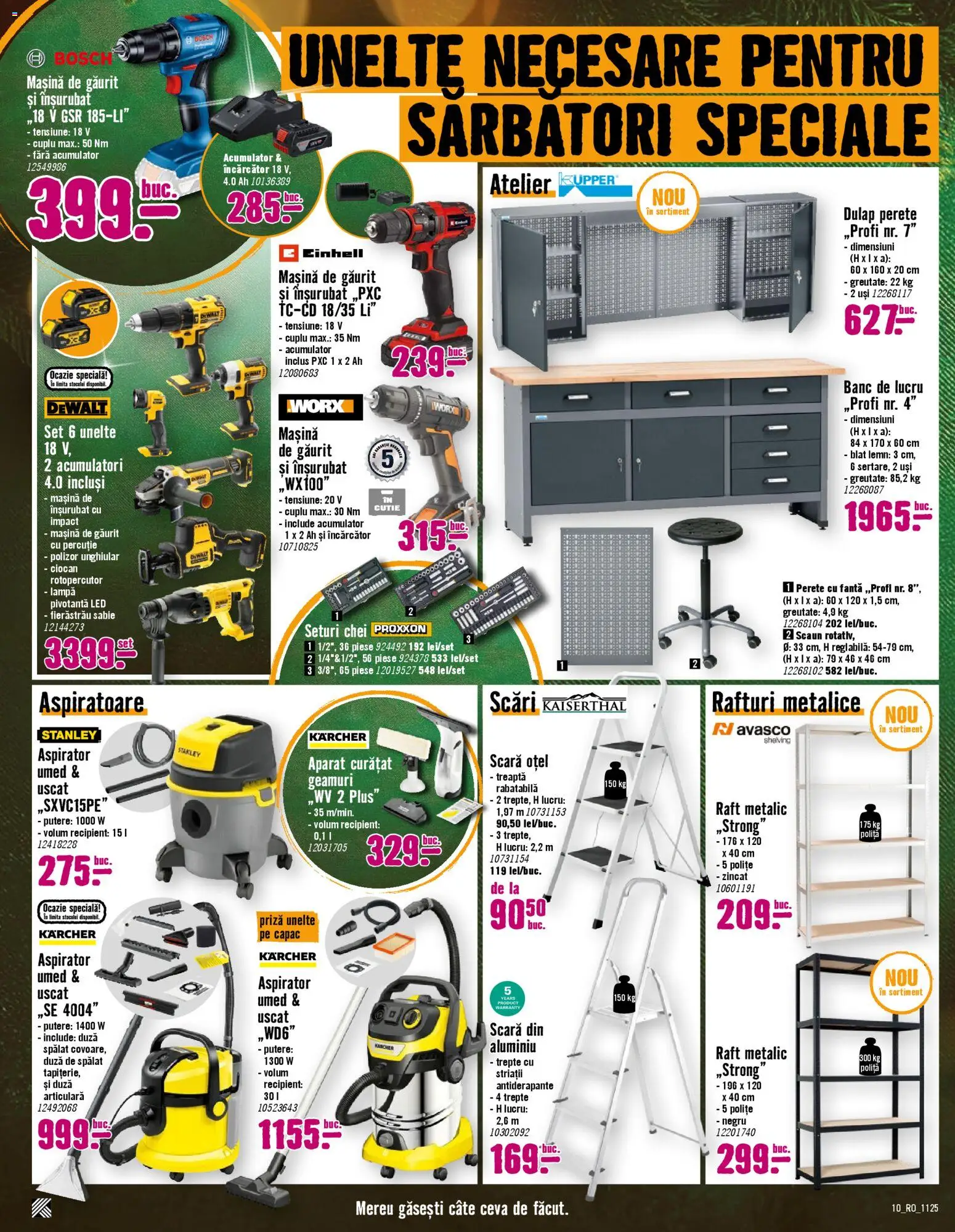 Catalog Hornbach 3 Noiembrie - 1 Decembrie 2025 | Pagina 10 | Produse: Scară, Scaun, Priză, Lampă