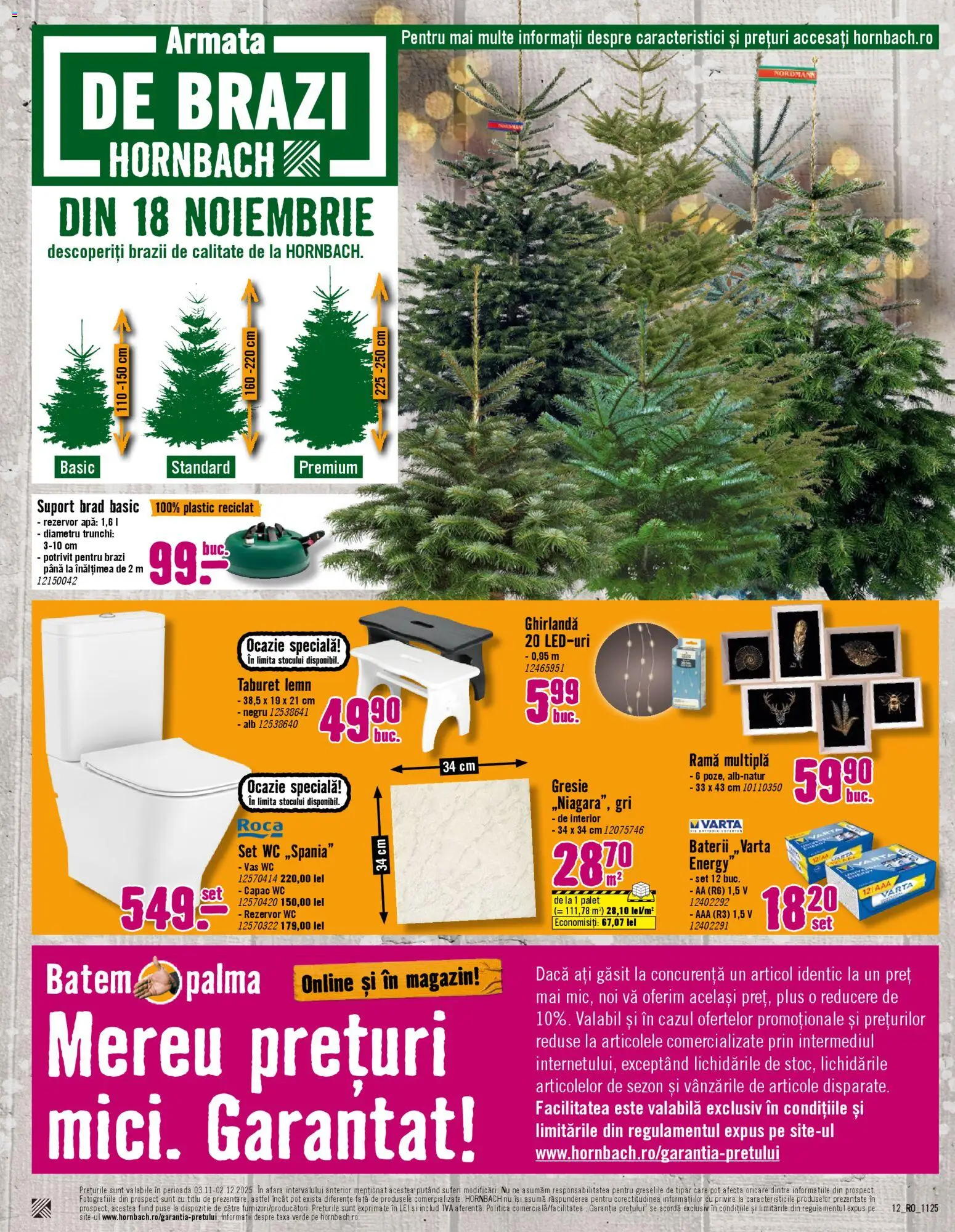 Catalog Hornbach 3 Noiembrie - 1 Decembrie 2025 | Pagina 12 | Produse: Gresie, Taburet, Baterii, Apă