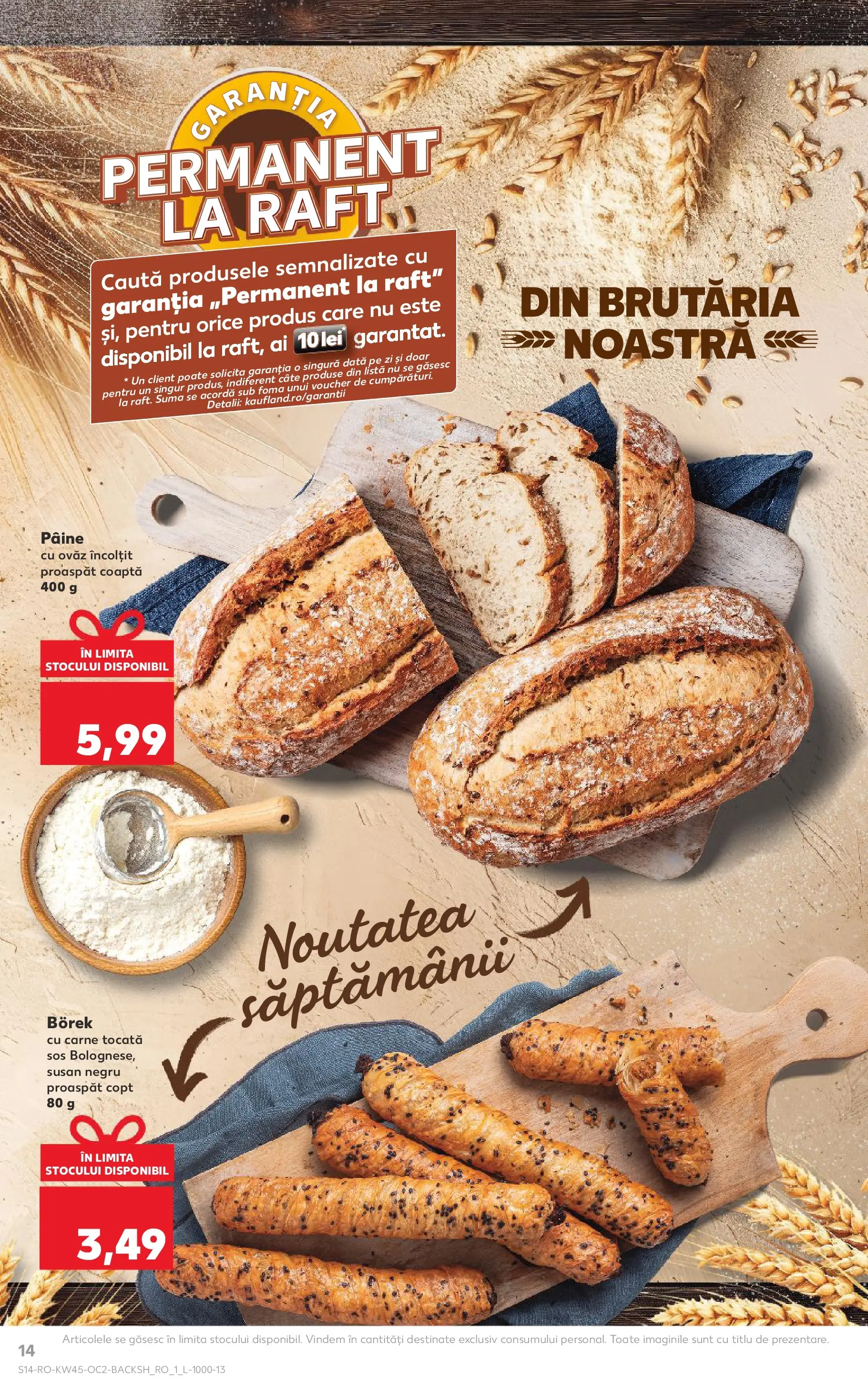 Catalog Kaufland 5 - 10 Noiembrie 2025 | Pagina 14 | Produse: Raft, Pâine, Carne tocată, Sos