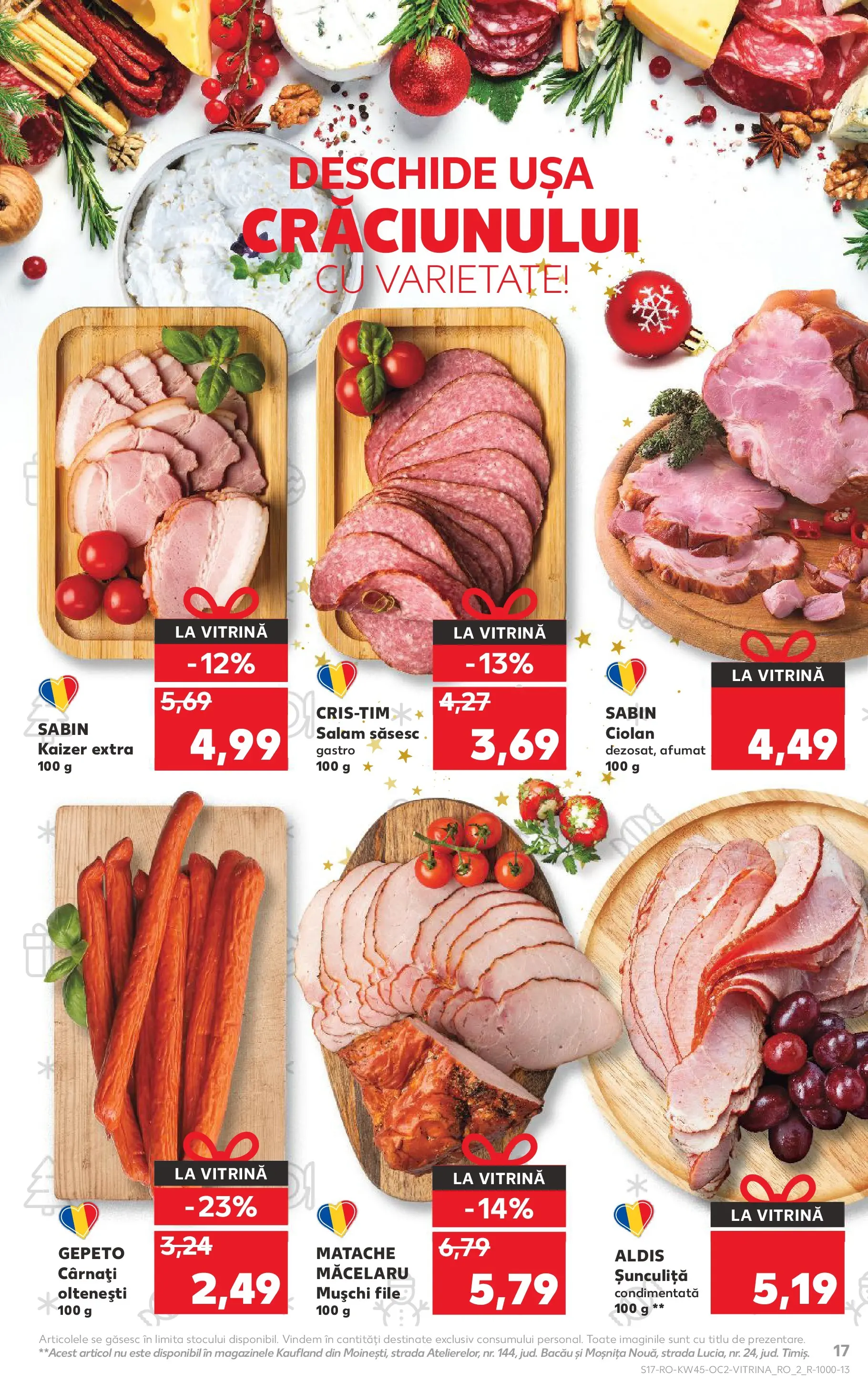 Catalog Kaufland 5 - 10 Noiembrie 2025 | Pagina 17 | Produse: Vitrină, Salam, Ușă, Cârnați