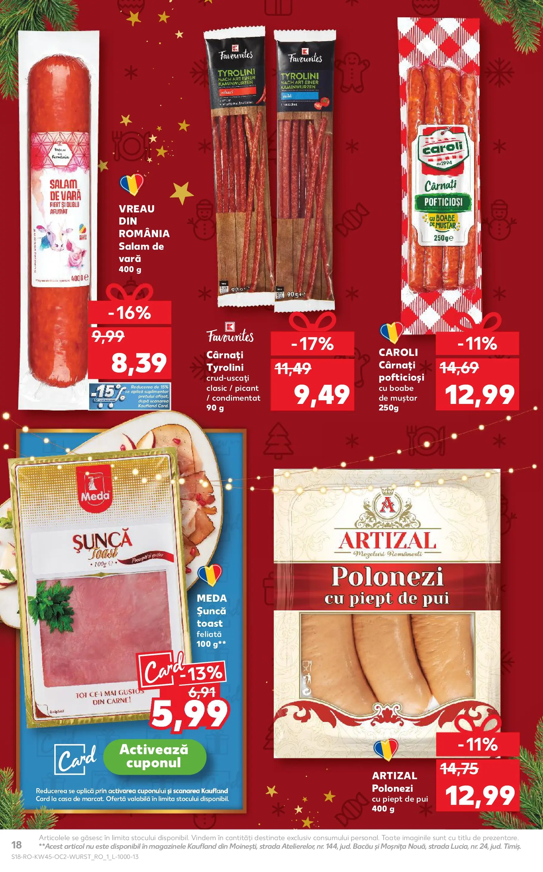 Catalog Kaufland 5 - 10 Noiembrie 2025 | Pagina 18 | Produse: Hacıyatmaz Kedi Oyuncağı, Salam, Muștar, Cârnați