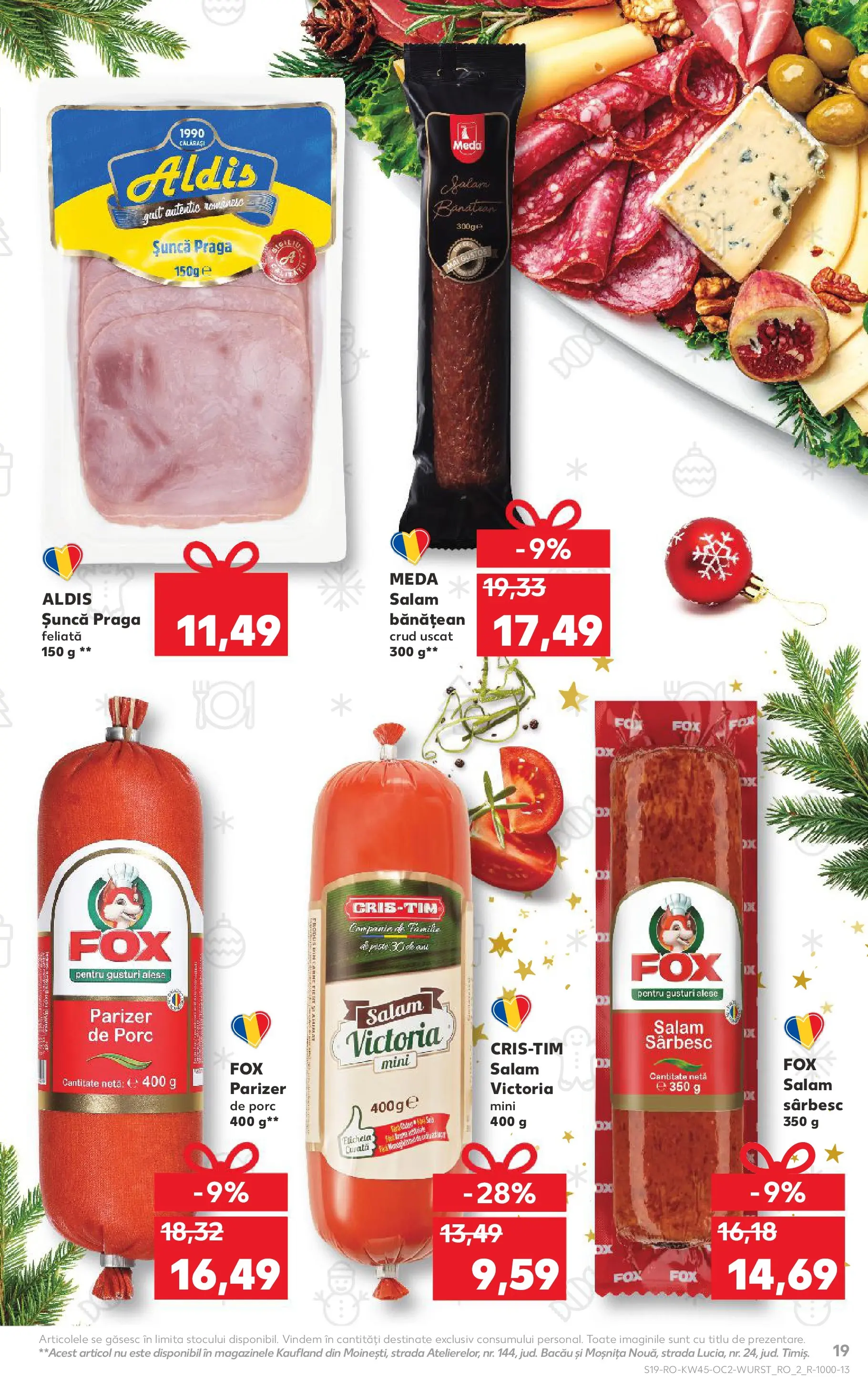 Catalog Kaufland 5 - 10 Noiembrie 2025 | Pagina 19 | Produse: Salam, Șuncă, Parizer
