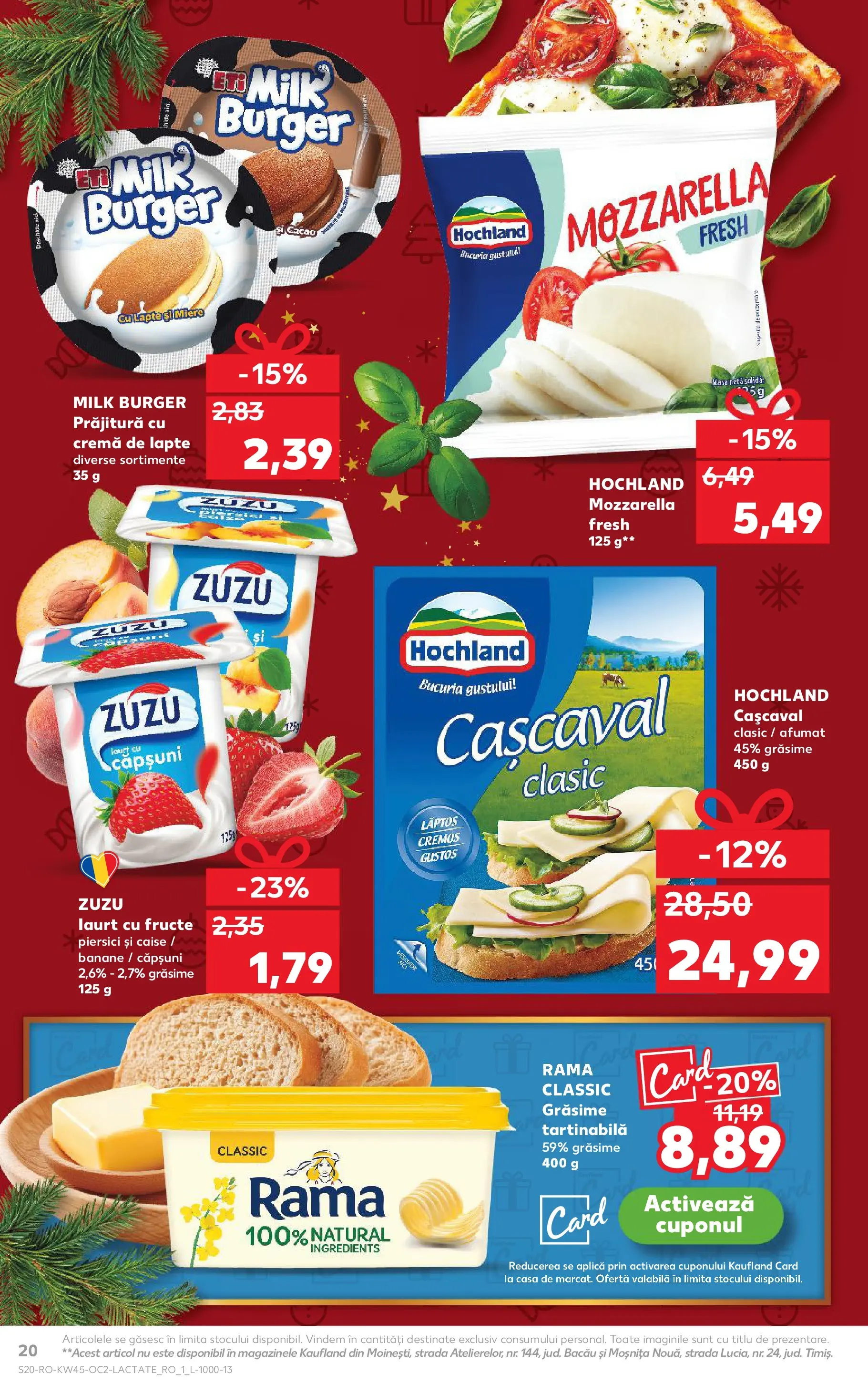 Catalog Kaufland 5 - 10 Noiembrie 2025 | Pagina 20 | Produse: Cașcaval, Mozzarella, Lapte, Ahtapot