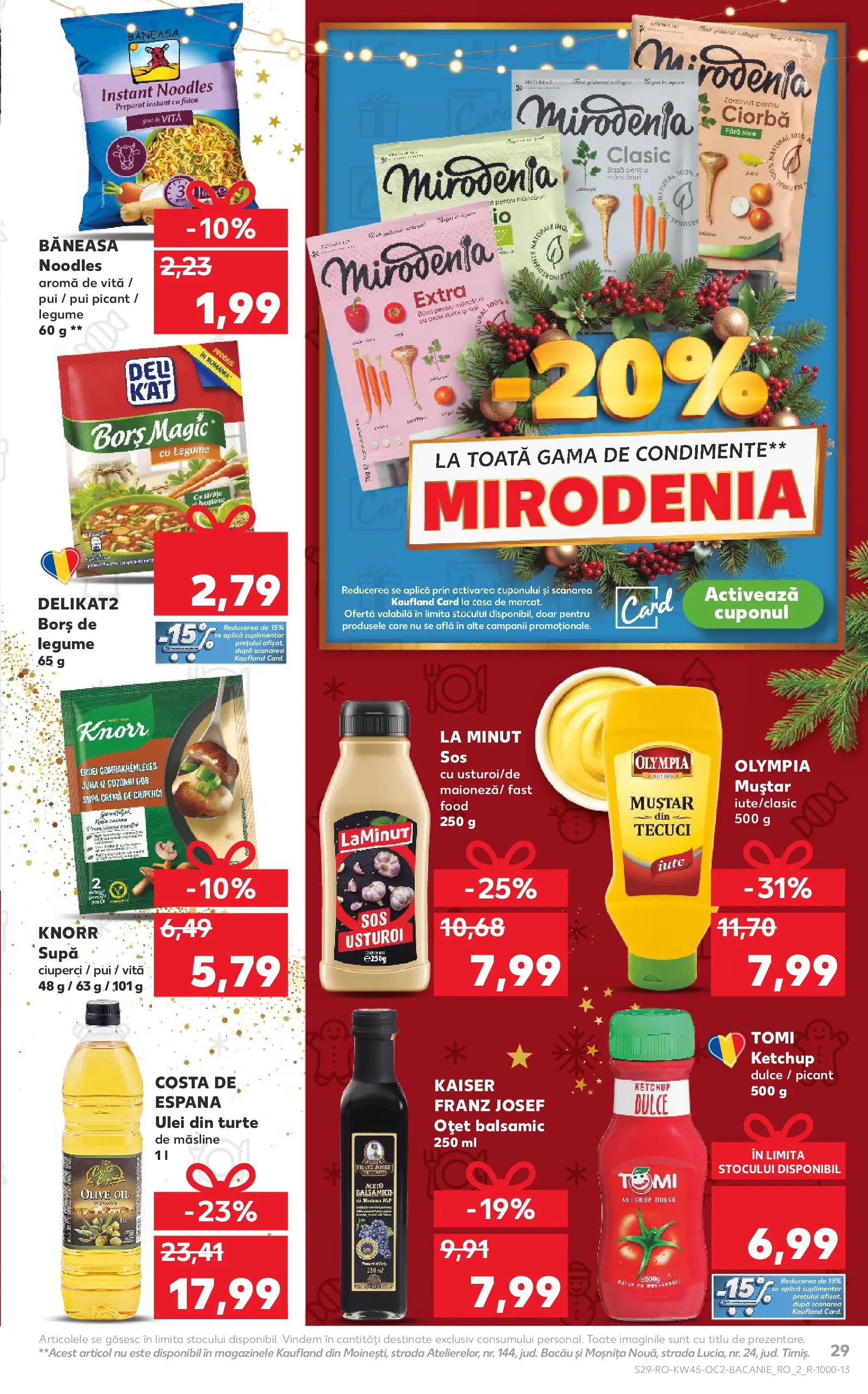 Catalog Kaufland 5 - 10 Noiembrie 2025 | Pagina 29 | Produse: Hacıyatmaz Kedi Oyuncağı, Măsline, Condimente, Sos