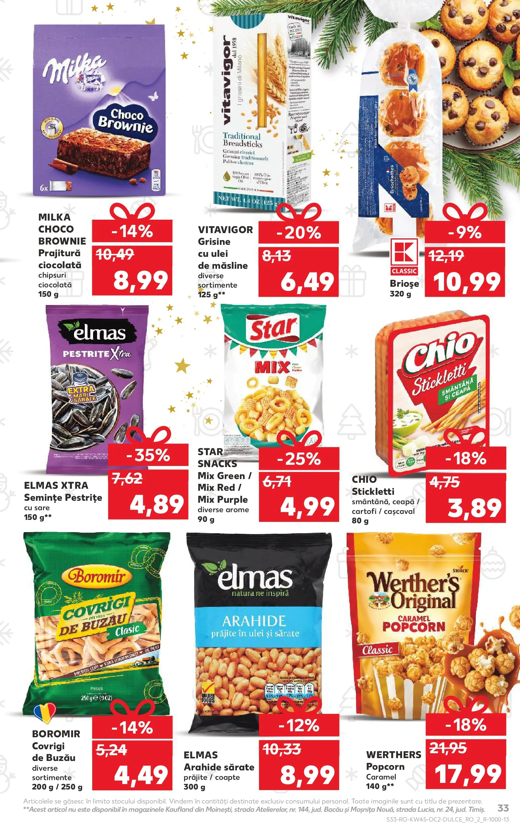 Catalog Kaufland 5 - 10 Noiembrie 2025 | Pagina 33 | Produse: Cașcaval, Ciocolată, Ceapă, Sare