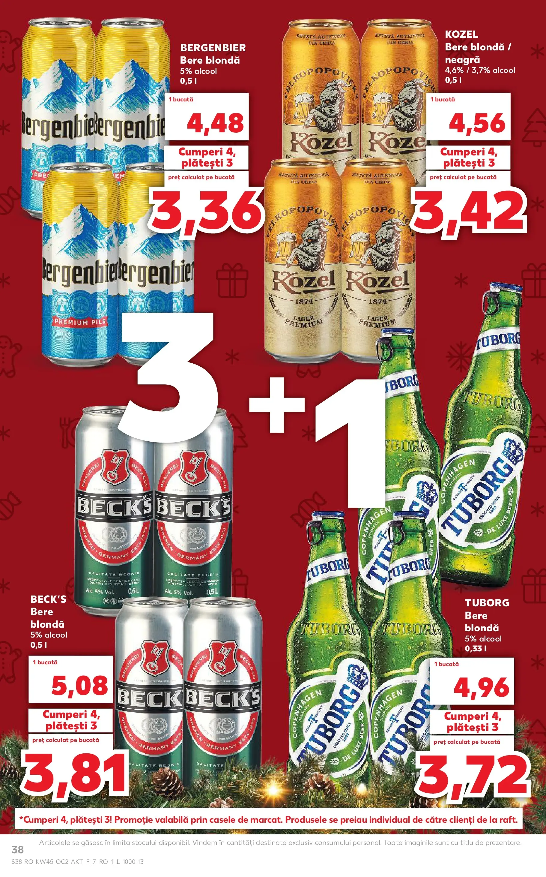 Catalog Kaufland 5 - 10 Noiembrie 2025 | Pagina 38 | Produse: Bere, Plastik Kulübe