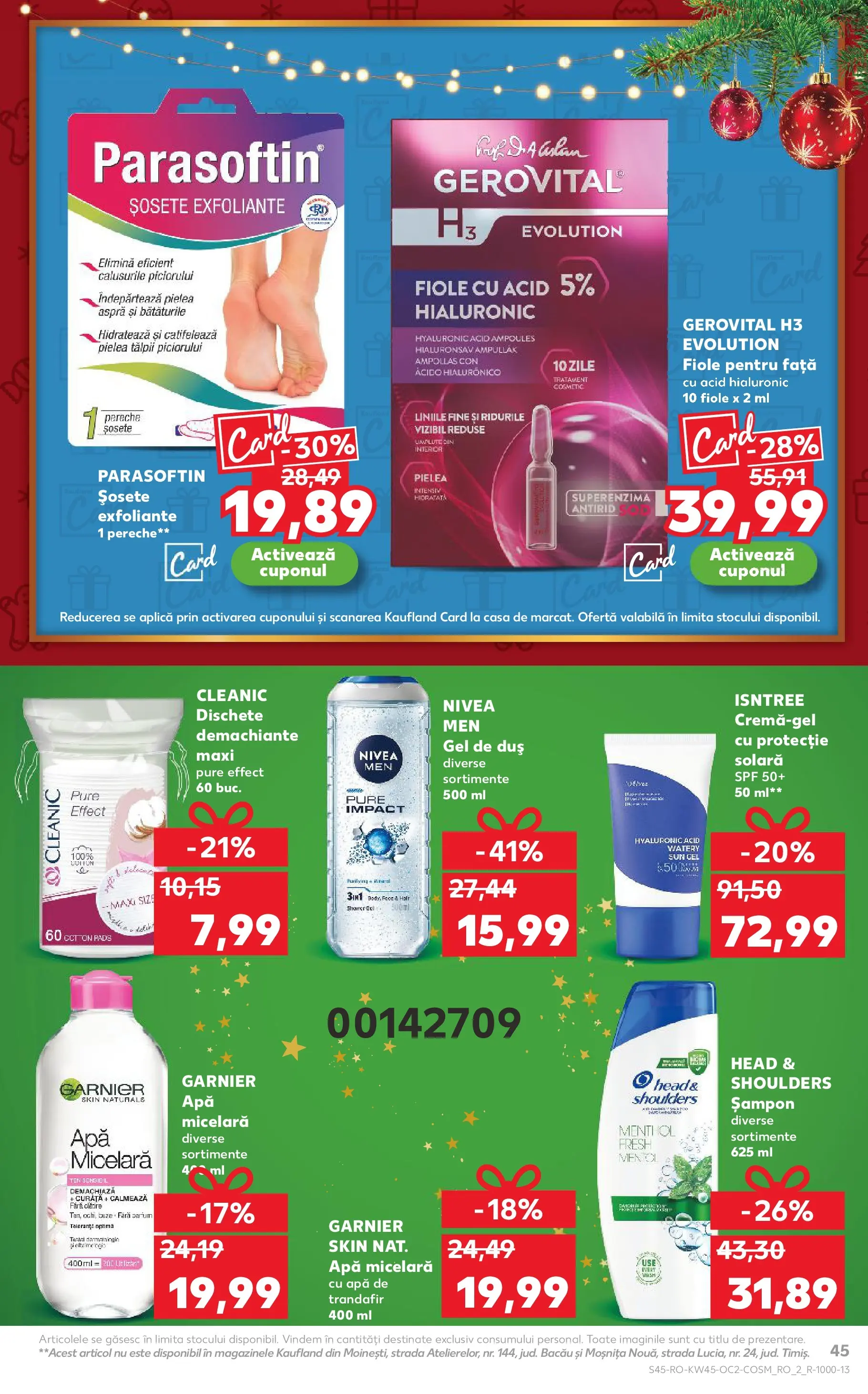 Catalog Kaufland 5 - 10 Noiembrie 2025 | Pagina 45 | Produse: Șampon, Peluş Köpek Yatağı, Protecție solară, Șosete
