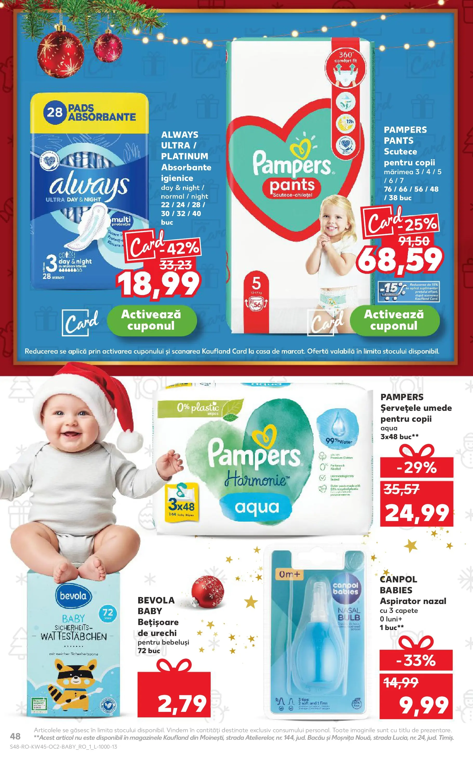Catalog Kaufland 5 - 10 Noiembrie 2025 | Pagina 48 | Produse: Pirinç gevreği, Aspirator, Șervețele umede, Absorbante