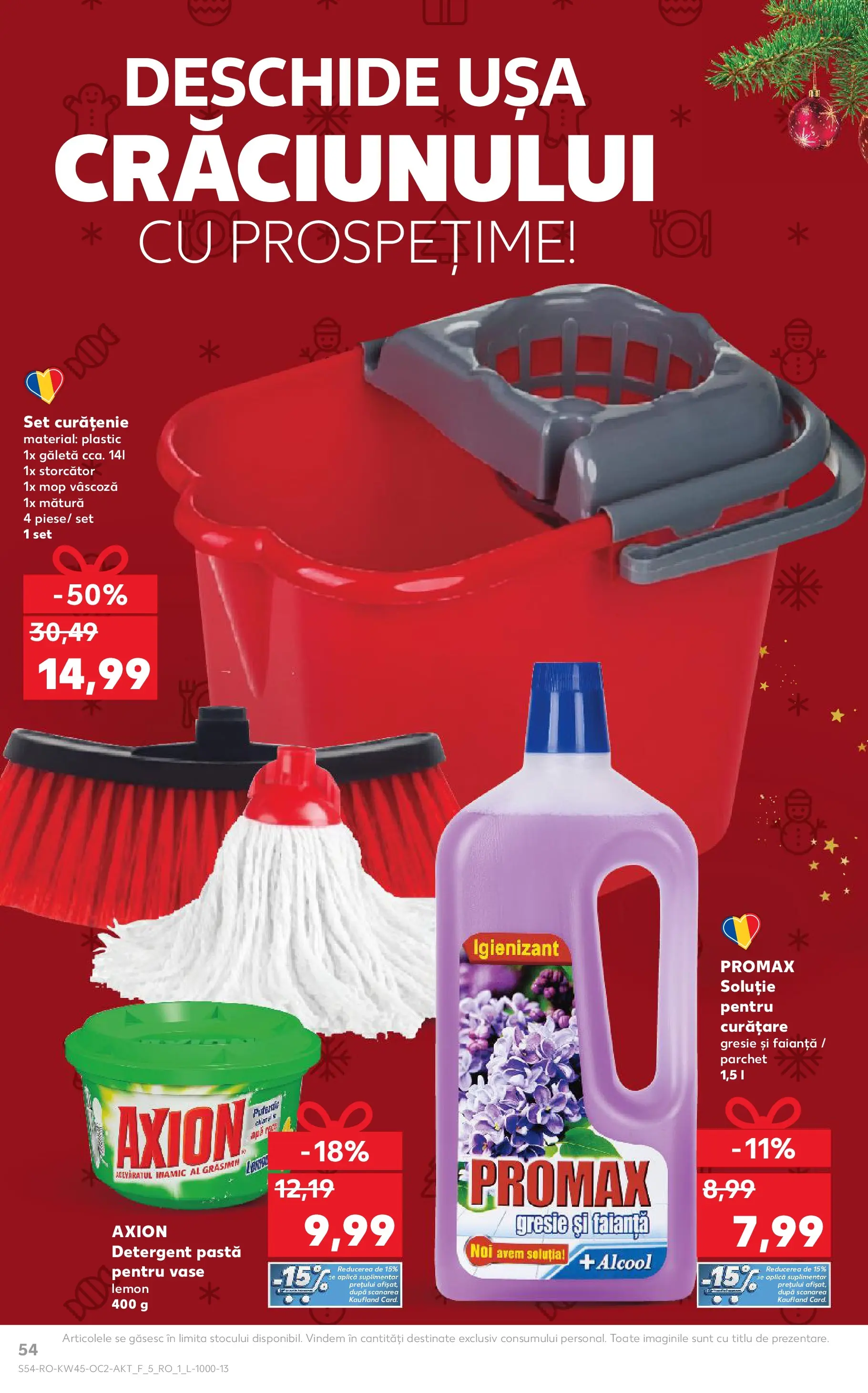 Catalog Kaufland 5 - 10 Noiembrie 2025 | Pagina 54 | Produse: Mop, Mătură, Parchet, Detergent