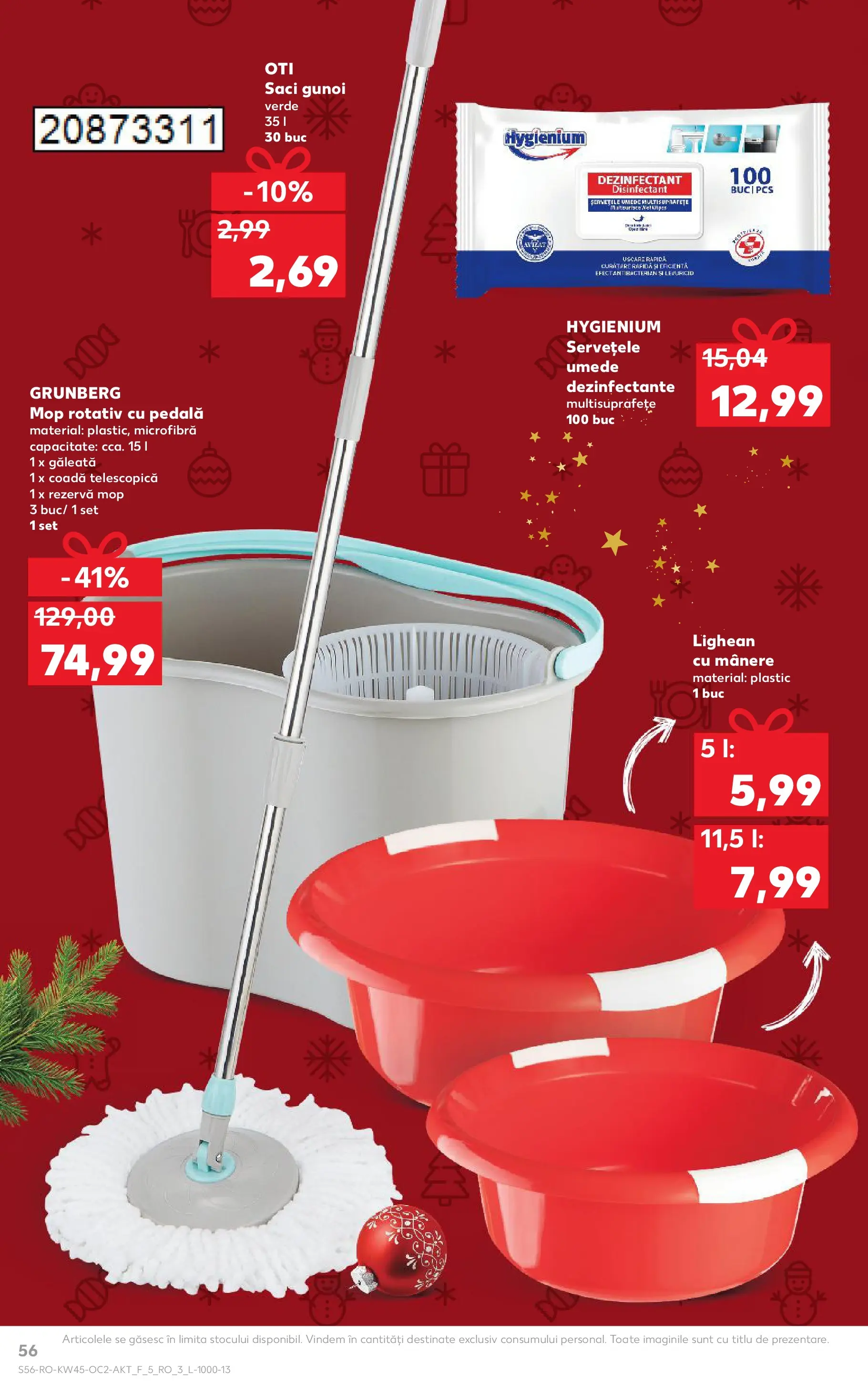 Catalog Kaufland 5 - 10 Noiembrie 2025 | Pagina 56 | Produse: Mop, Șervețele umede