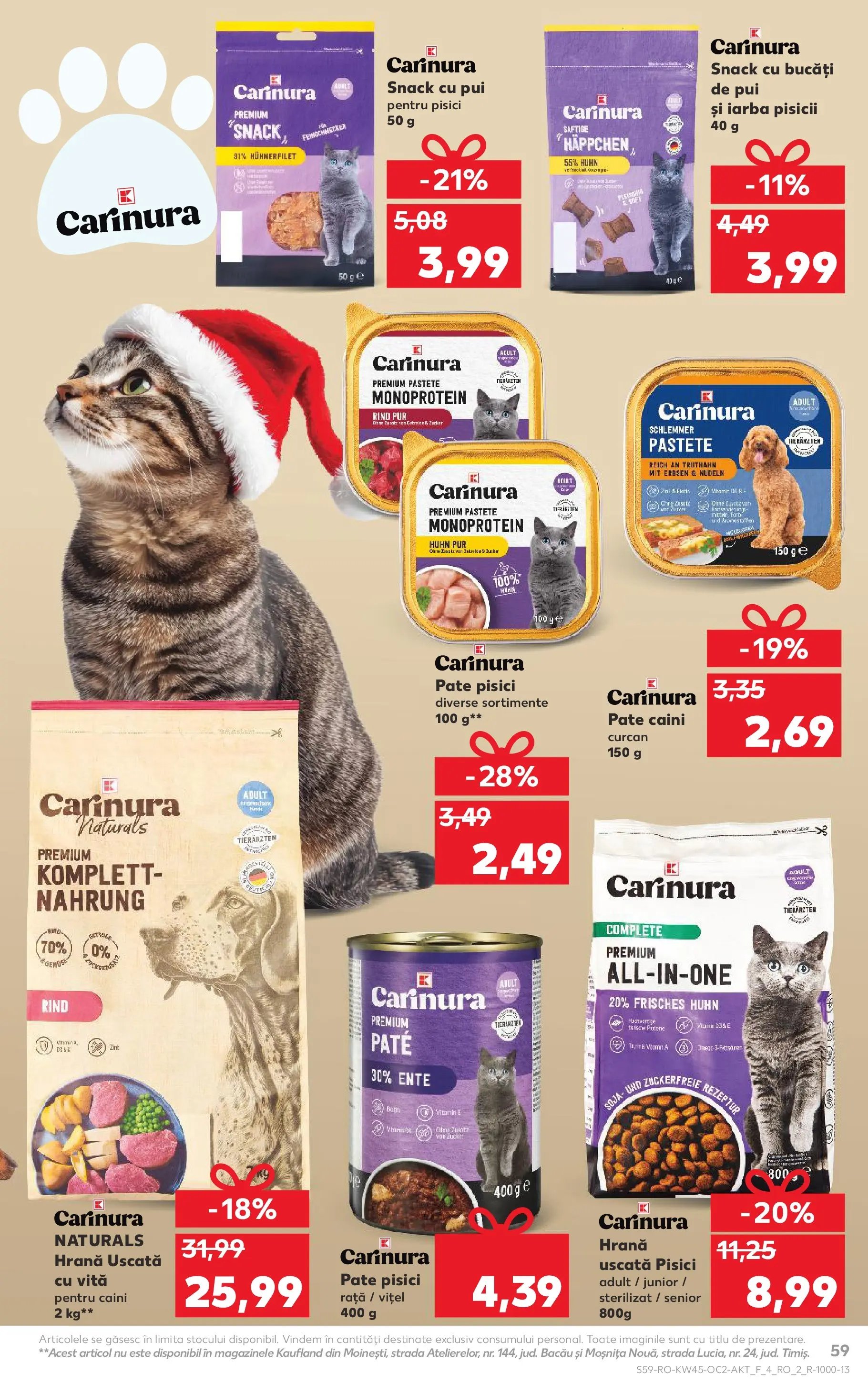Catalog Kaufland 5 - 10 Noiembrie 2025 | Pagina 59 | Produse: Hacıyatmaz Kedi Oyuncağı, Pate, Rață