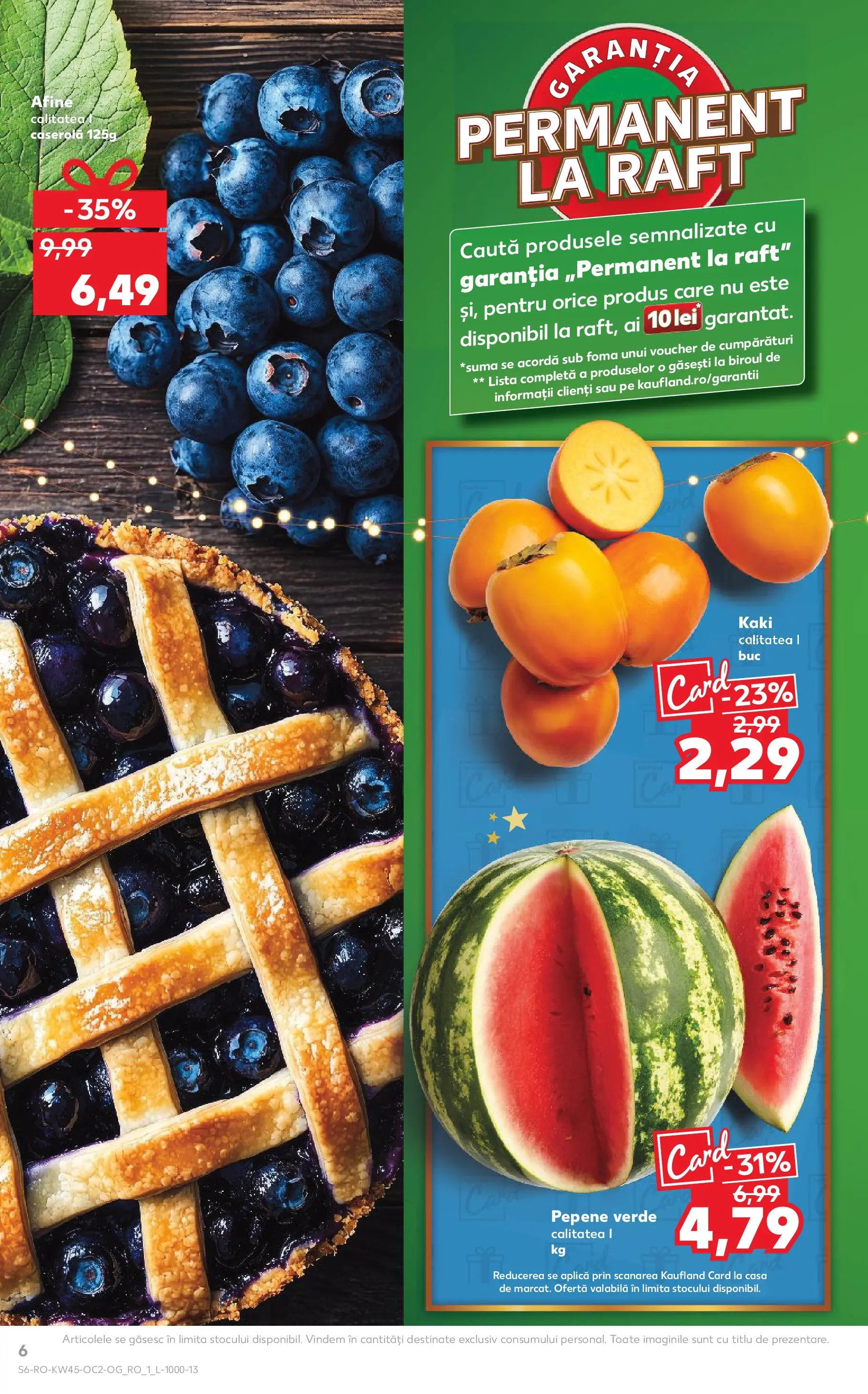 Catalog Kaufland 5 - 10 Noiembrie 2025 | Pagina 6 | Produse: Kaki, Pepene Verde, Afine, Raft