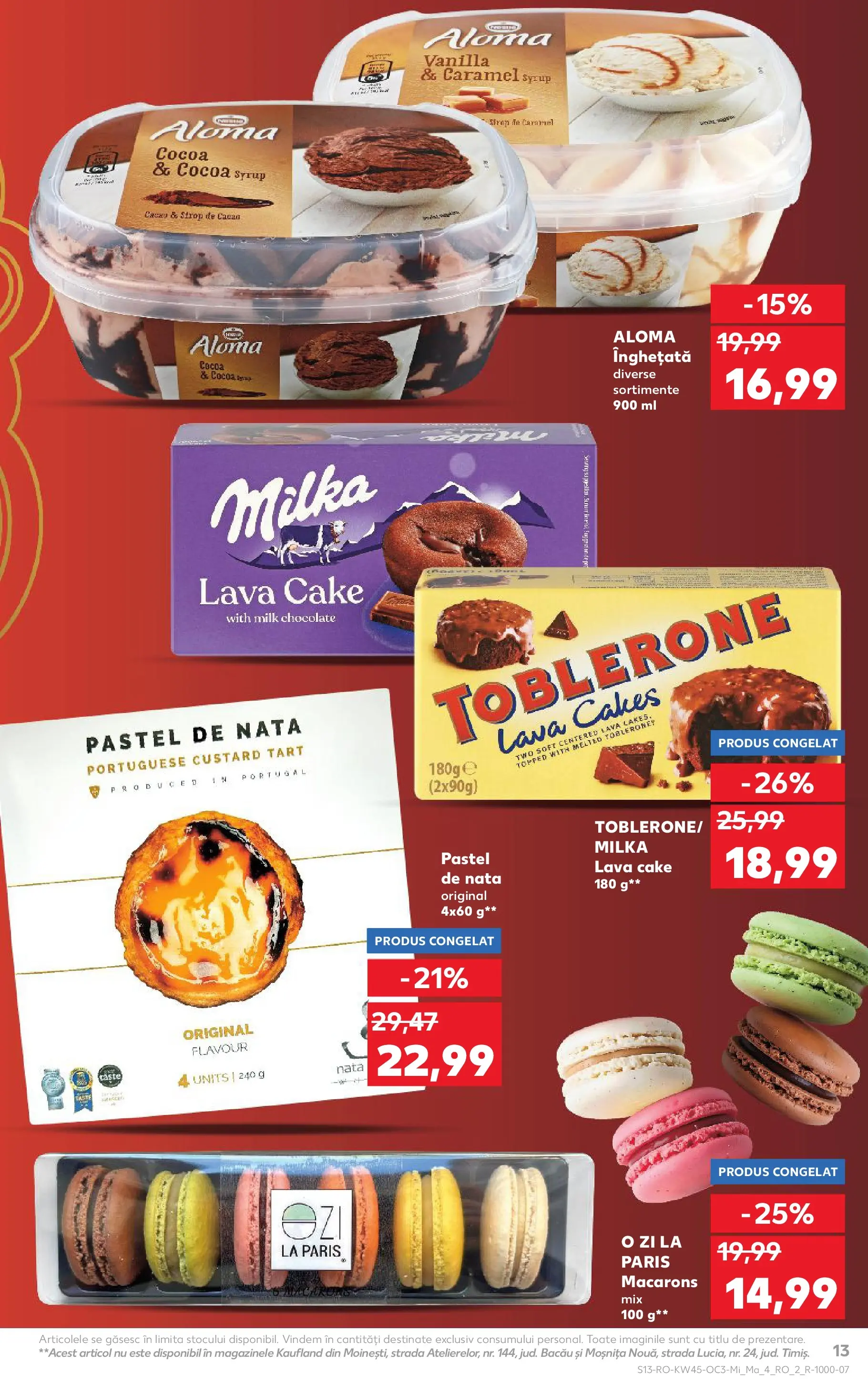 Catalog Kaufland 5 - 10 Noiembrie 2025 | Pagina 13 | Produse: Macarons, Sirop, Cacao, Înghețată