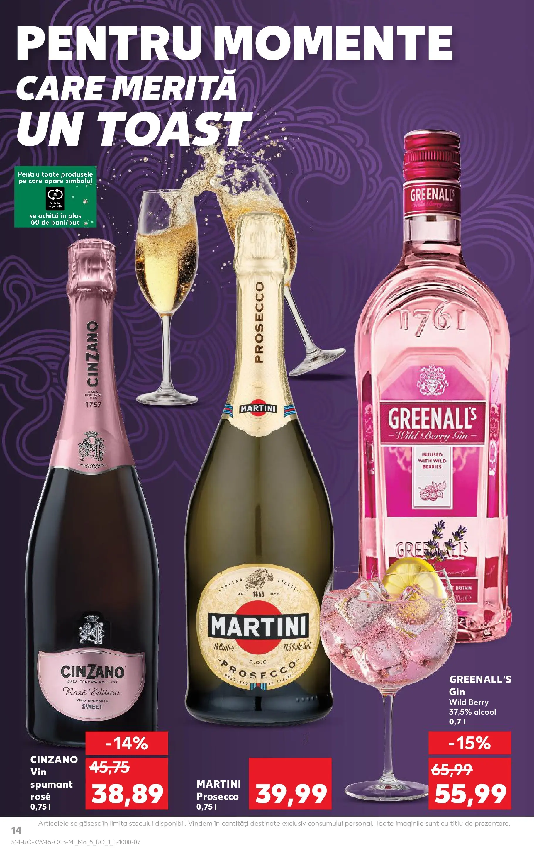 Catalog Kaufland 5 - 10 Noiembrie 2025 | Pagina 14 | Produse: Yulaf, Prosecco, Vin, Gin