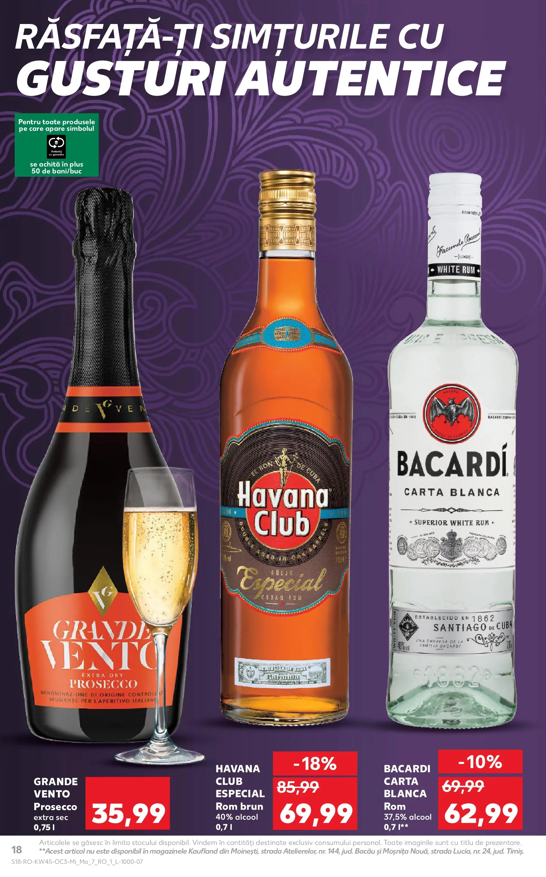 Catalog Kaufland 5 - 10 Noiembrie 2025 | Pagina 18 | Produse: Prosecco, Rom