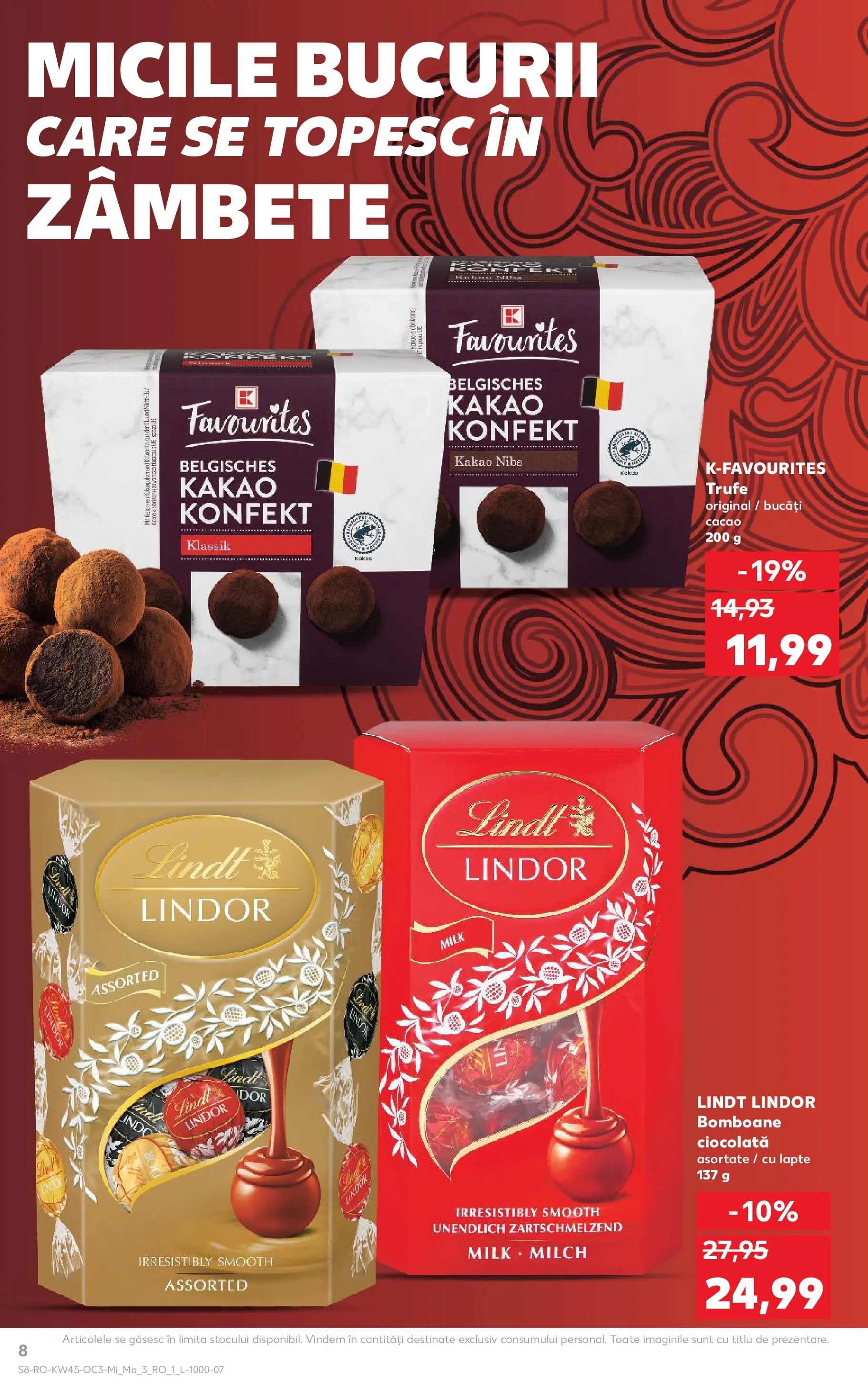 Catalog Kaufland 5 - 10 Noiembrie 2025 | Pagina 8 | Produse: Lapte, Ciocolată, Bomboane, Cacao
