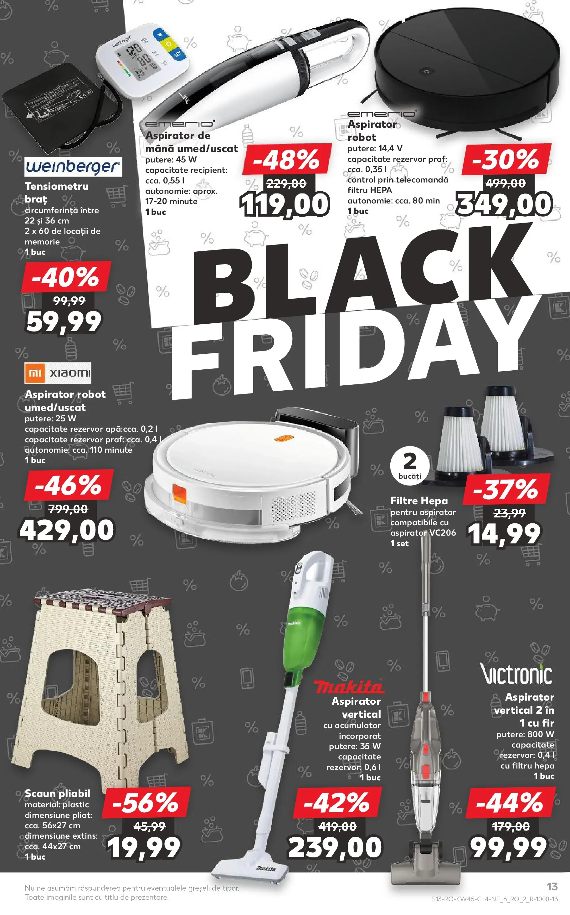 Catalog Kaufland 5 - 10 Noiembrie 2025 | Pagina 13 | Produse: Aspirator robot, Aspirator, Robot, Scaun