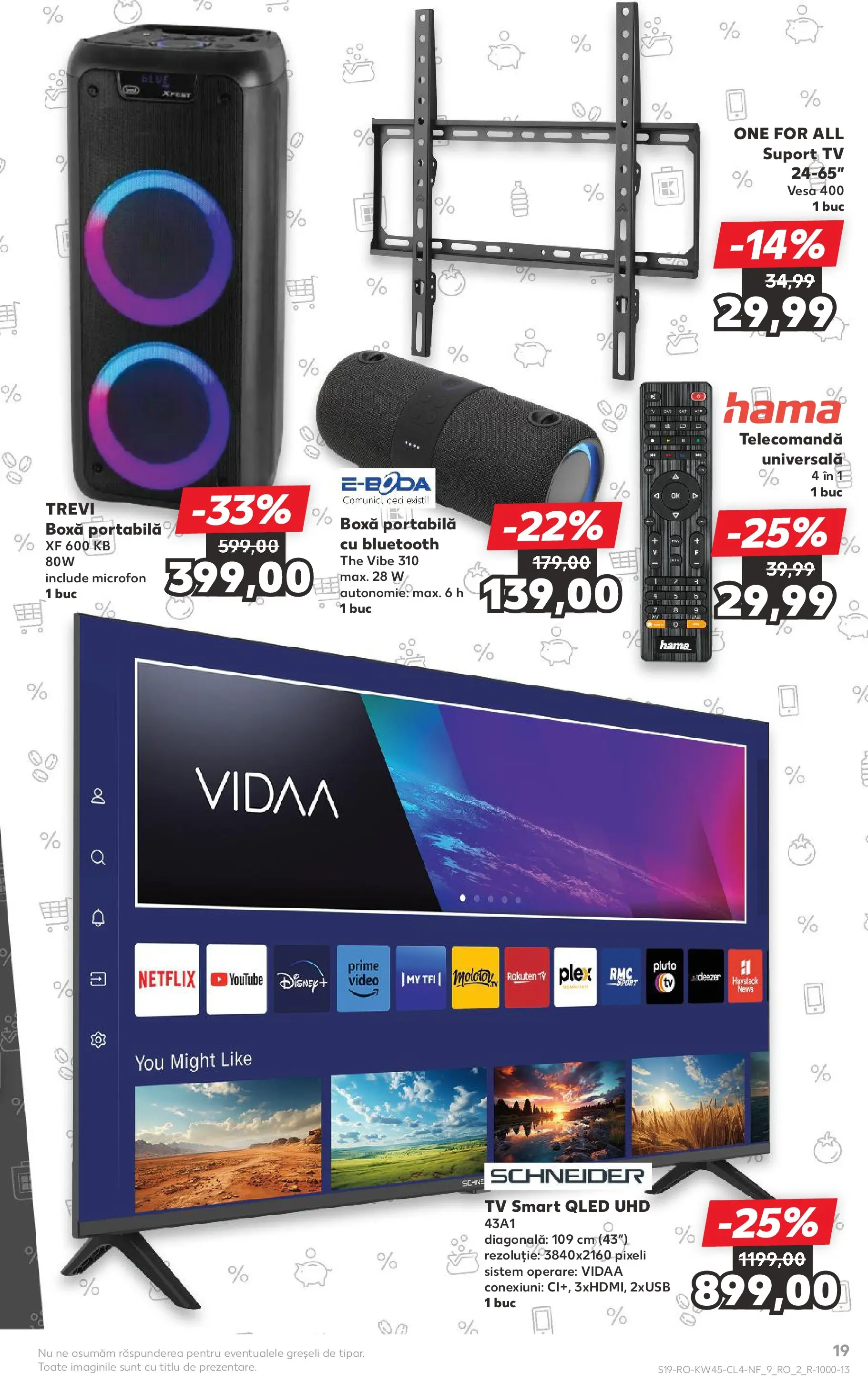 Catalog Kaufland 5 - 10 Noiembrie 2025 | Pagina 19 | Produse: Video, Microfon, Speaker, Boxă portabilă