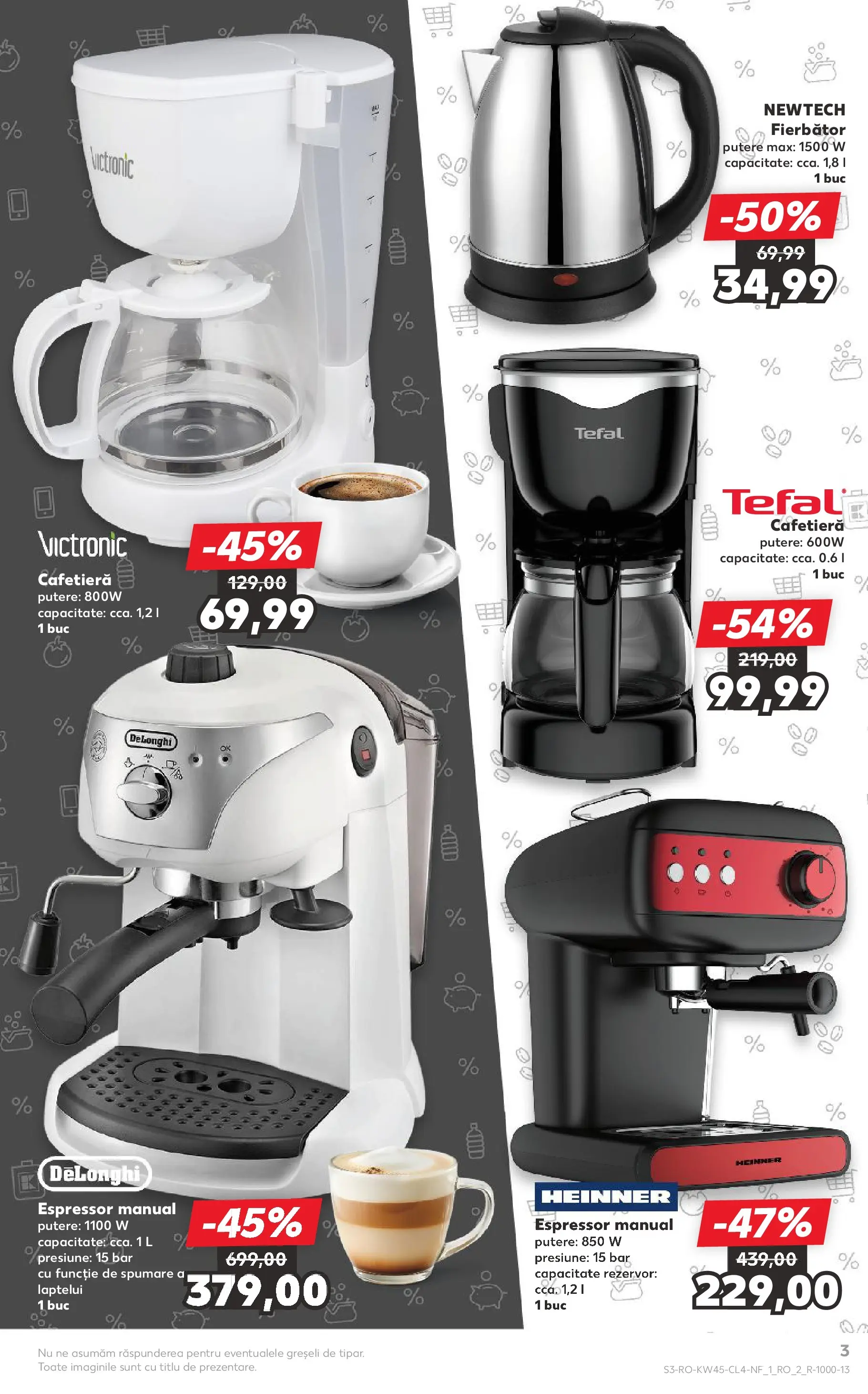 Catalog Kaufland 5 - 10 Noiembrie 2025 | Pagina 3 | Produse: Espressor, Cafetieră
