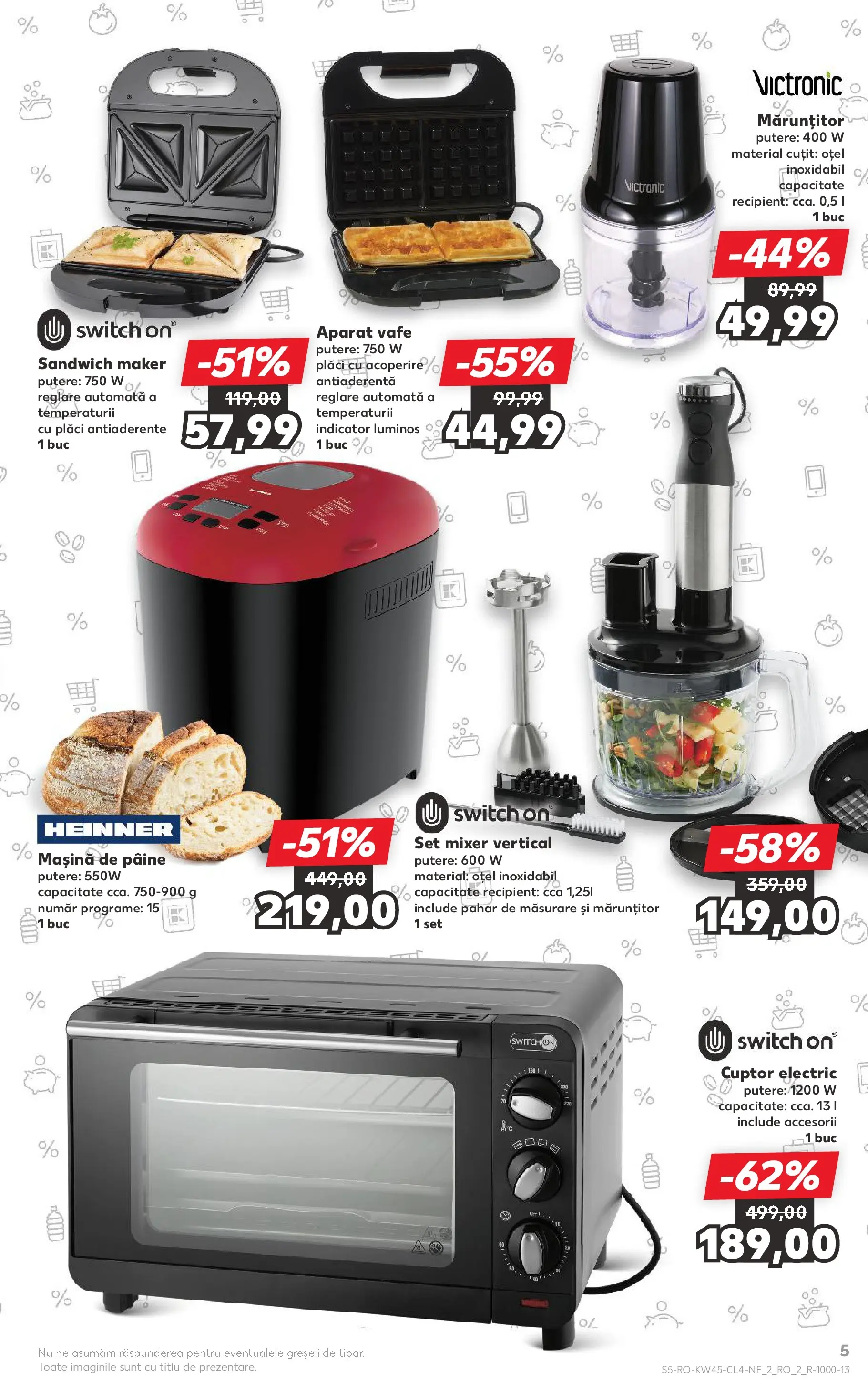 Catalog Kaufland 5 - 10 Noiembrie 2025 | Pagina 5 | Produse: Aparat vafe, Blender, Cuțit, Pâine
