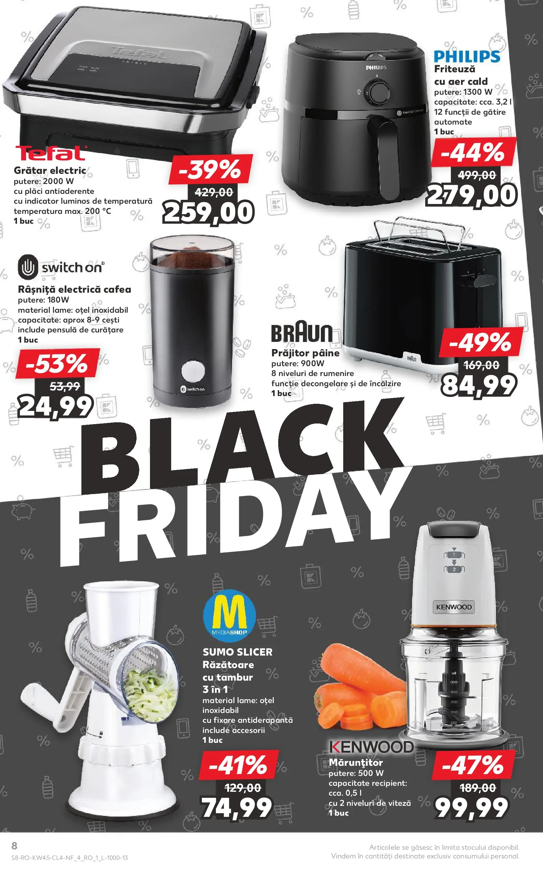 Catalog Kaufland 5 - 10 Noiembrie 2025 | Pagina 8 | Produse: Enginar, Grill, Friteuză, Cafea