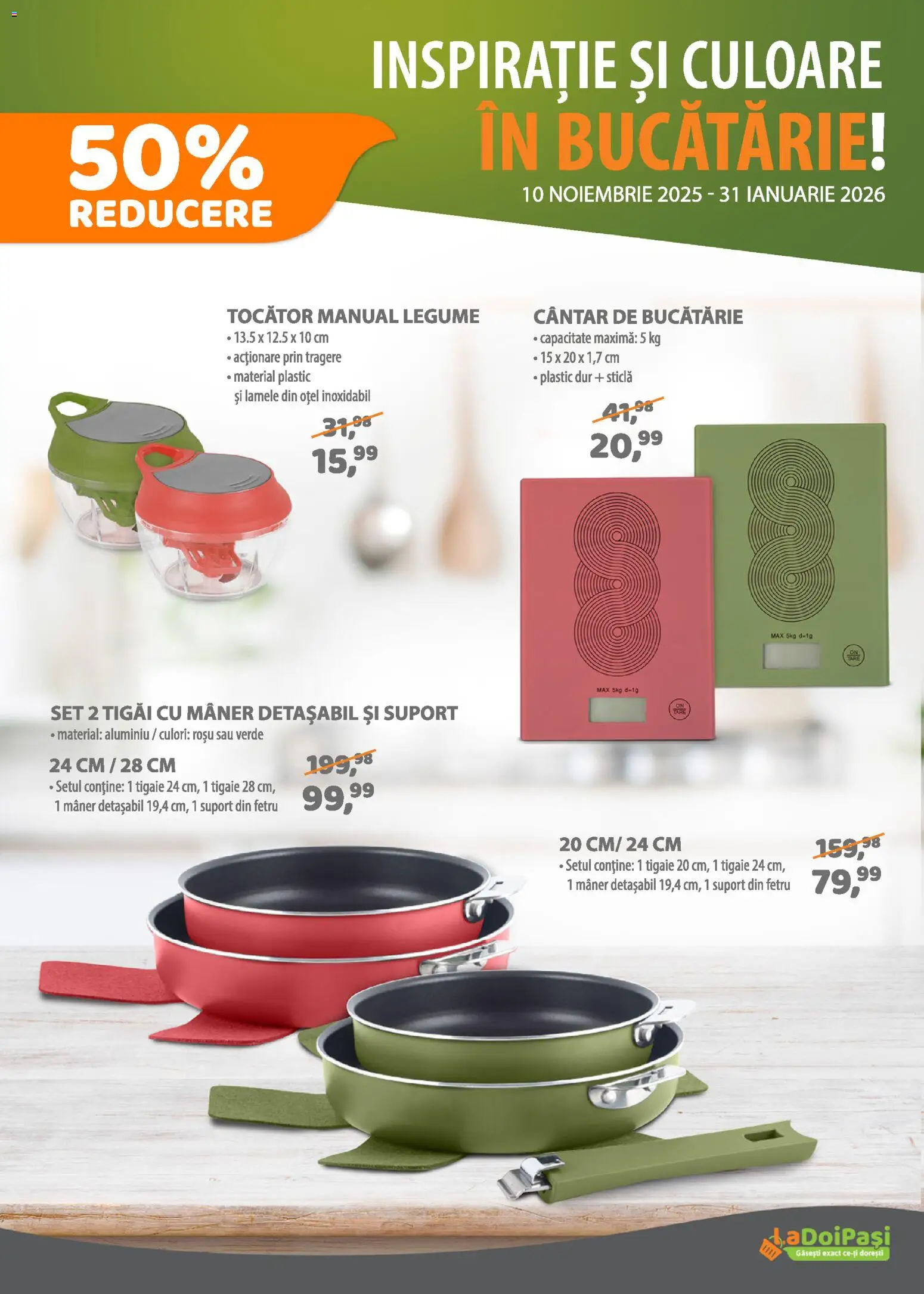 Catalog La Doi Pași 1 - 29 Noiembrie 2025 | Pagina 11 | Produse: Cântar, Mâner, Bucătărie, Tocător