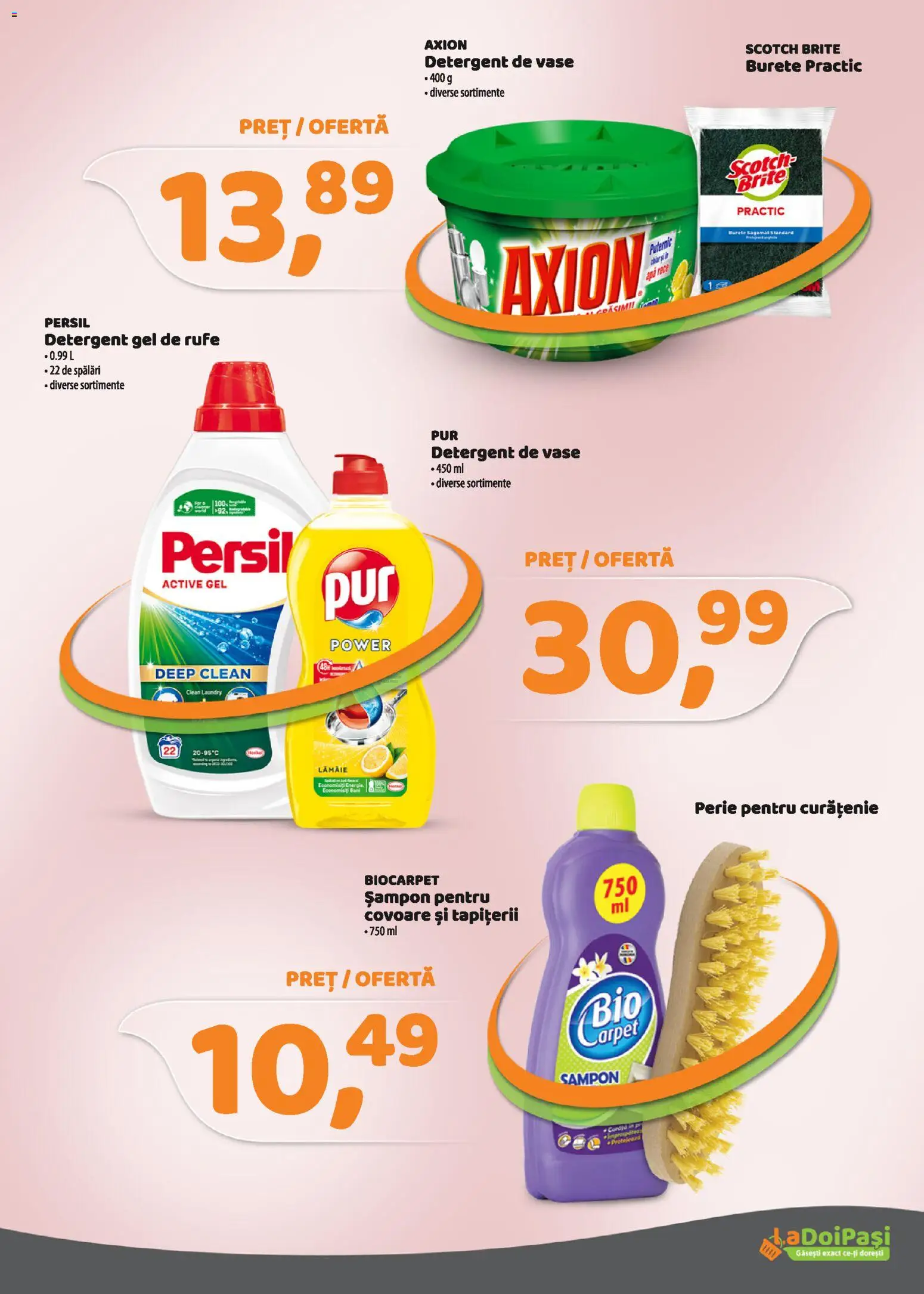 Catalog La Doi Pași 1 - 29 Noiembrie 2025 | Pagina 18 | Produse: Detergent de vase, Burete, Șampon, Detergent