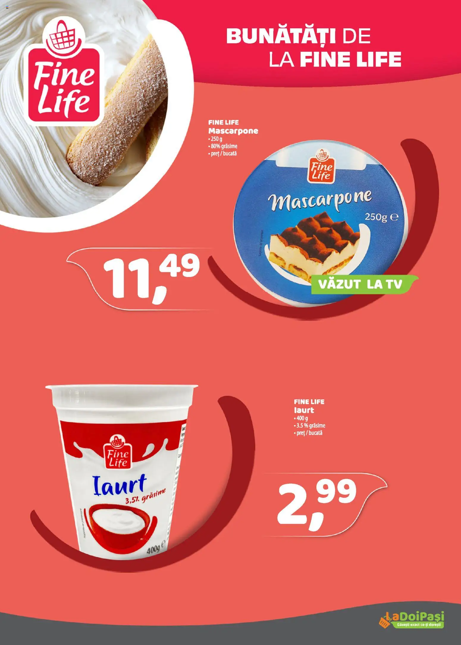 Catalog La Doi Pași 1 - 29 Noiembrie 2025 | Pagina 20 | Produse: Mascarpone