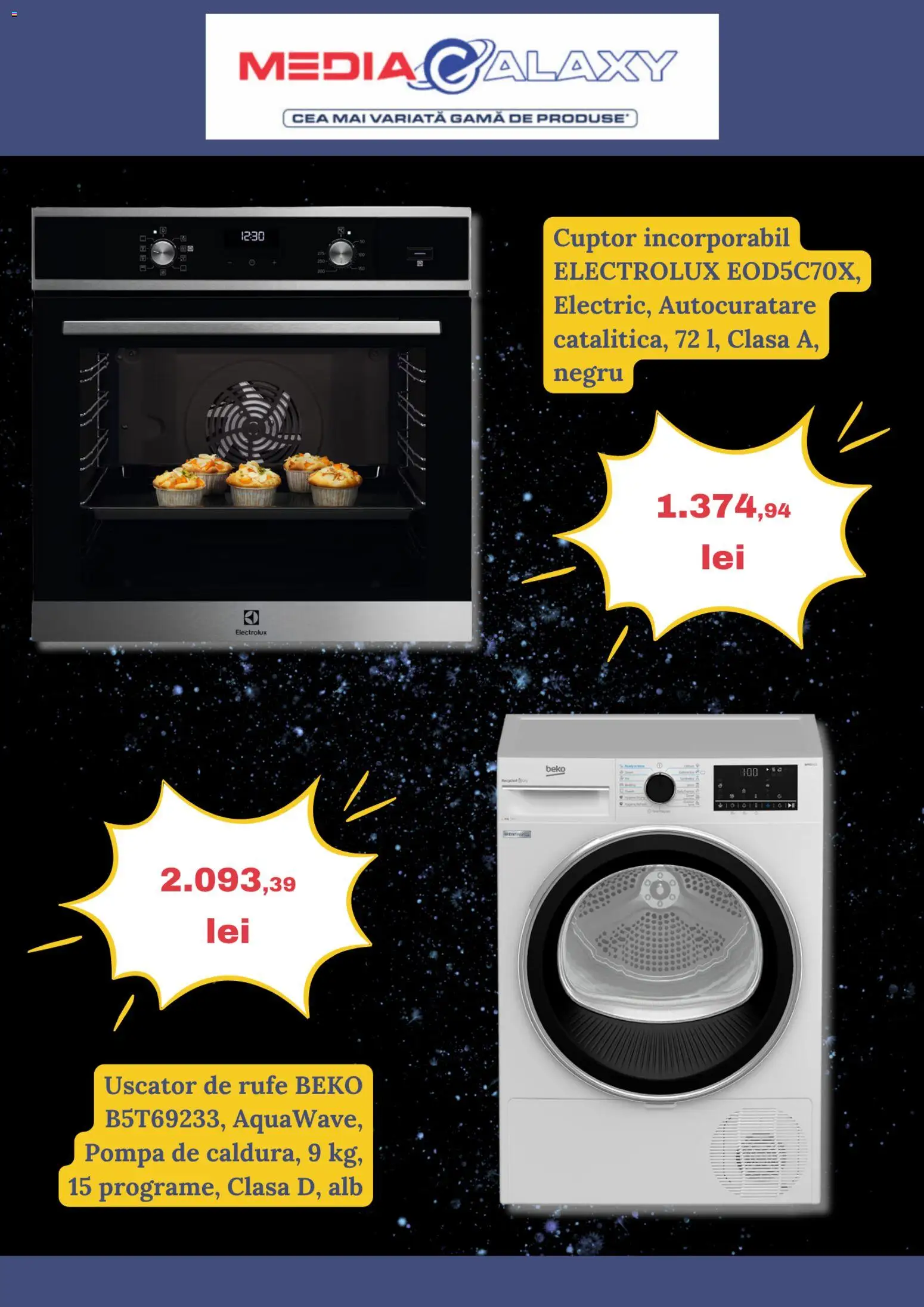 Catalog Media Galaxy 30 Octombrie - 4 Noiembrie 2025 | Pagina 6 | Produse: Uscător, Cuptor