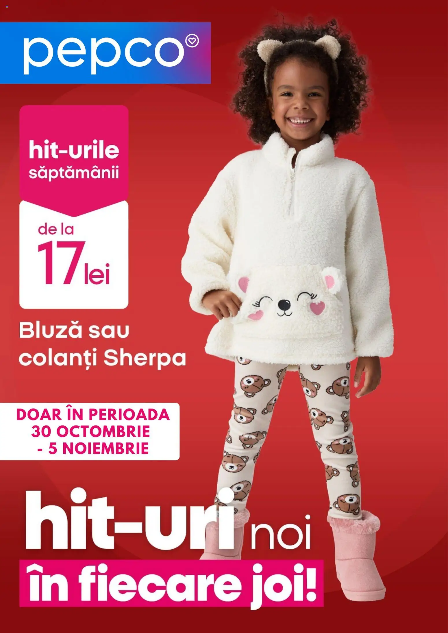 Catalog Pepco 30 Octombrie - 4 Noiembrie 2025 | Pagina 1 | Produse: Bluză, Colanți