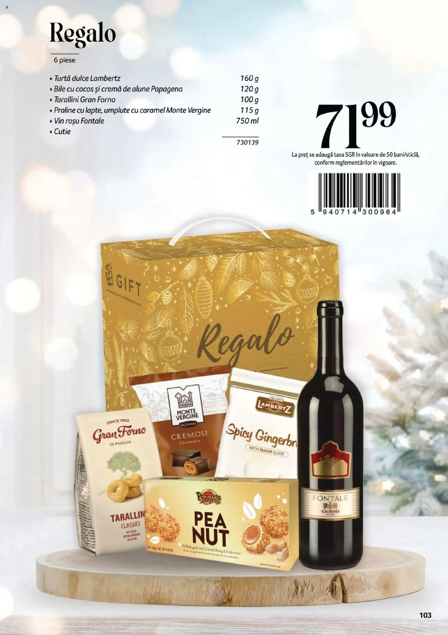 Catalog Selgros 7 Noiembrie - 30 Decembrie 2025 | Pagina 103 | Produse: Cutie, Alune, Cremă, Vin