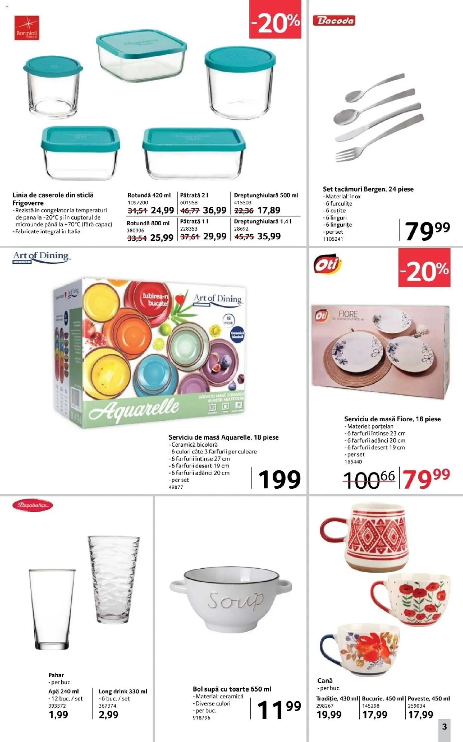 Catalog Selgros 31 Octombrie - 12 Noiembrie 2025 | Pagina 3 | Produse: Congelator, Linguri, Bol, Masă