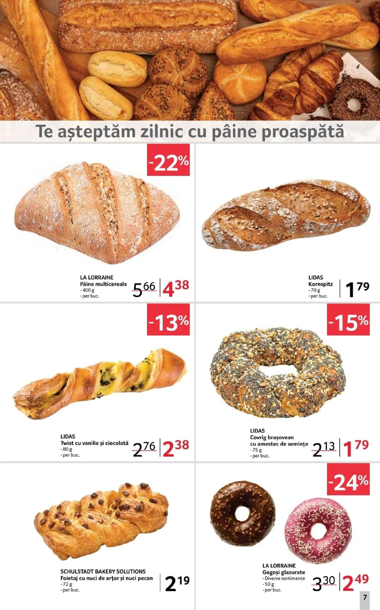 Catalog Selgros 31 Octombrie - 12 Noiembrie 2025 | Pagina 7 | Produse: Foietaj, Pâine, Gogoși, Nuci