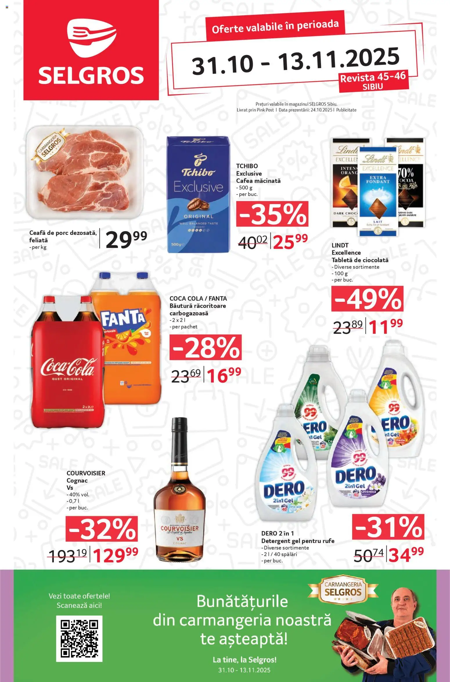 Catalog Selgros 31 Octombrie - 12 Noiembrie 2025 | Pagina 1 | Produse: Tabletă, Keçeli kalem, Amerikan servis, Detergent