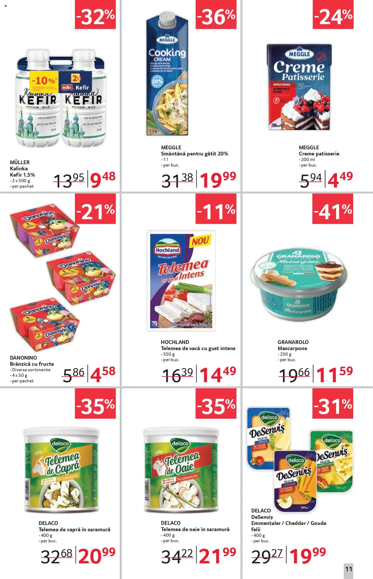 Catalog Selgros 31 Octombrie - 12 Noiembrie 2025 | Pagina 11 | Produse: Brânzică cu fructe, Kefir, Mascarpone, Gouda