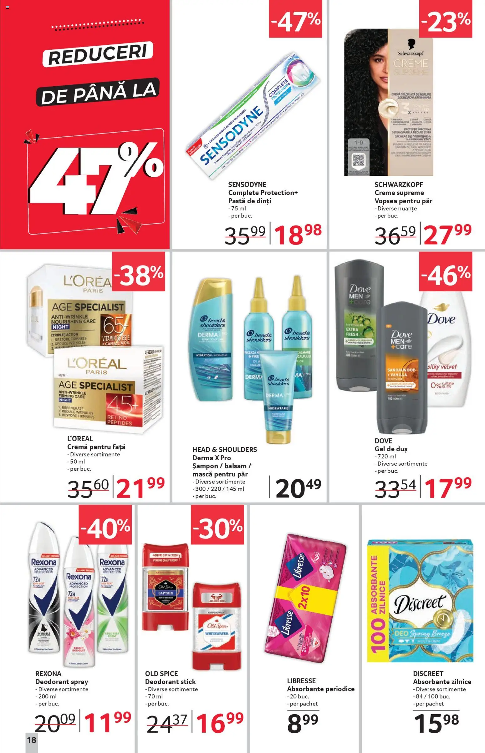 Catalog Selgros 31 Octombrie - 12 Noiembrie 2025 | Pagina 18 | Produse: Vopsea, Duș, Gel de duș, Deodorant