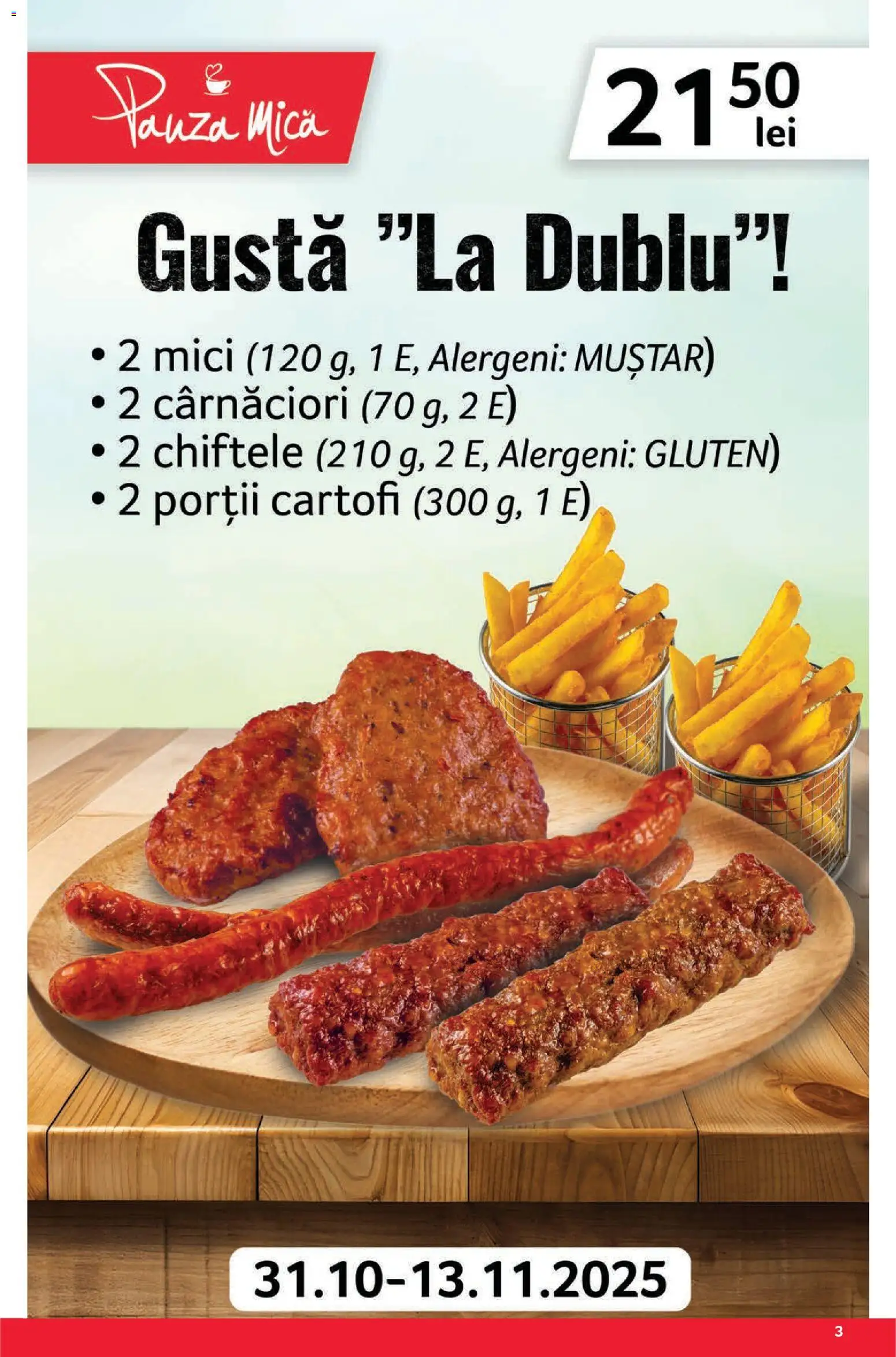 Catalog Selgros 31 Octombrie - 12 Noiembrie 2025 | Pagina 3 | Produse: Mici, Muștar, Chiftele, Cartofi