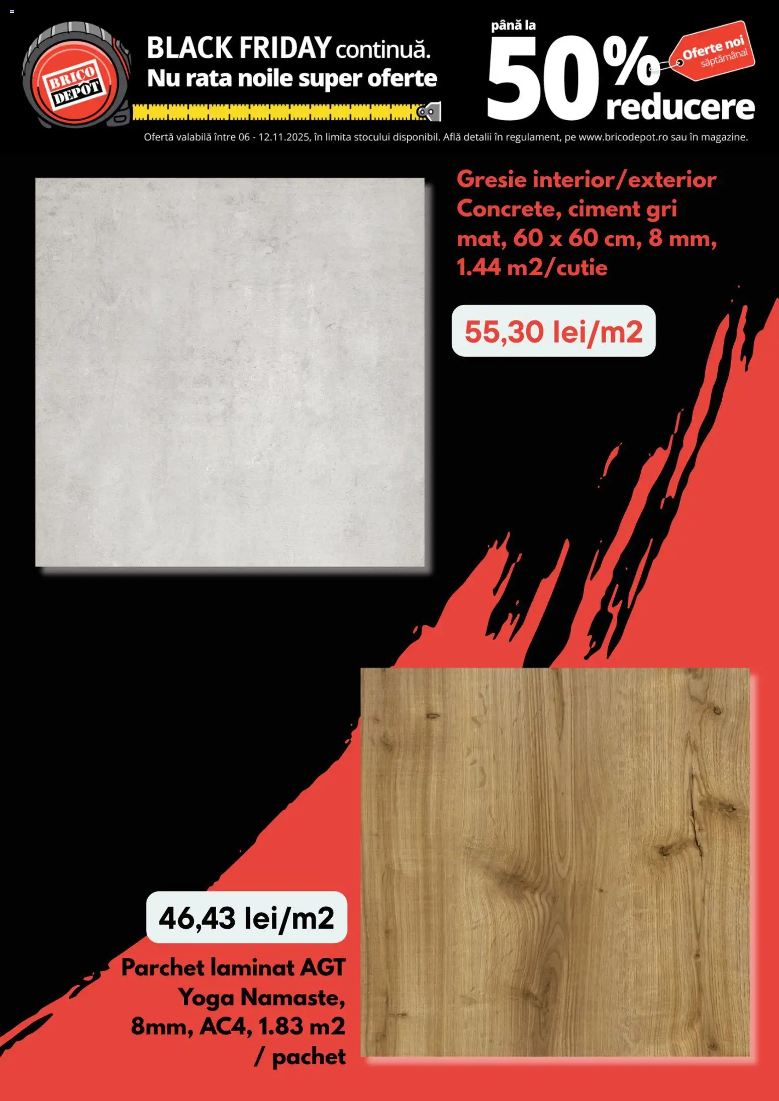 Catalog Brico Depot 6 - 11 Noiembrie 2025 | Pagina 4 | Produse: Gresie, Parchet, Rață