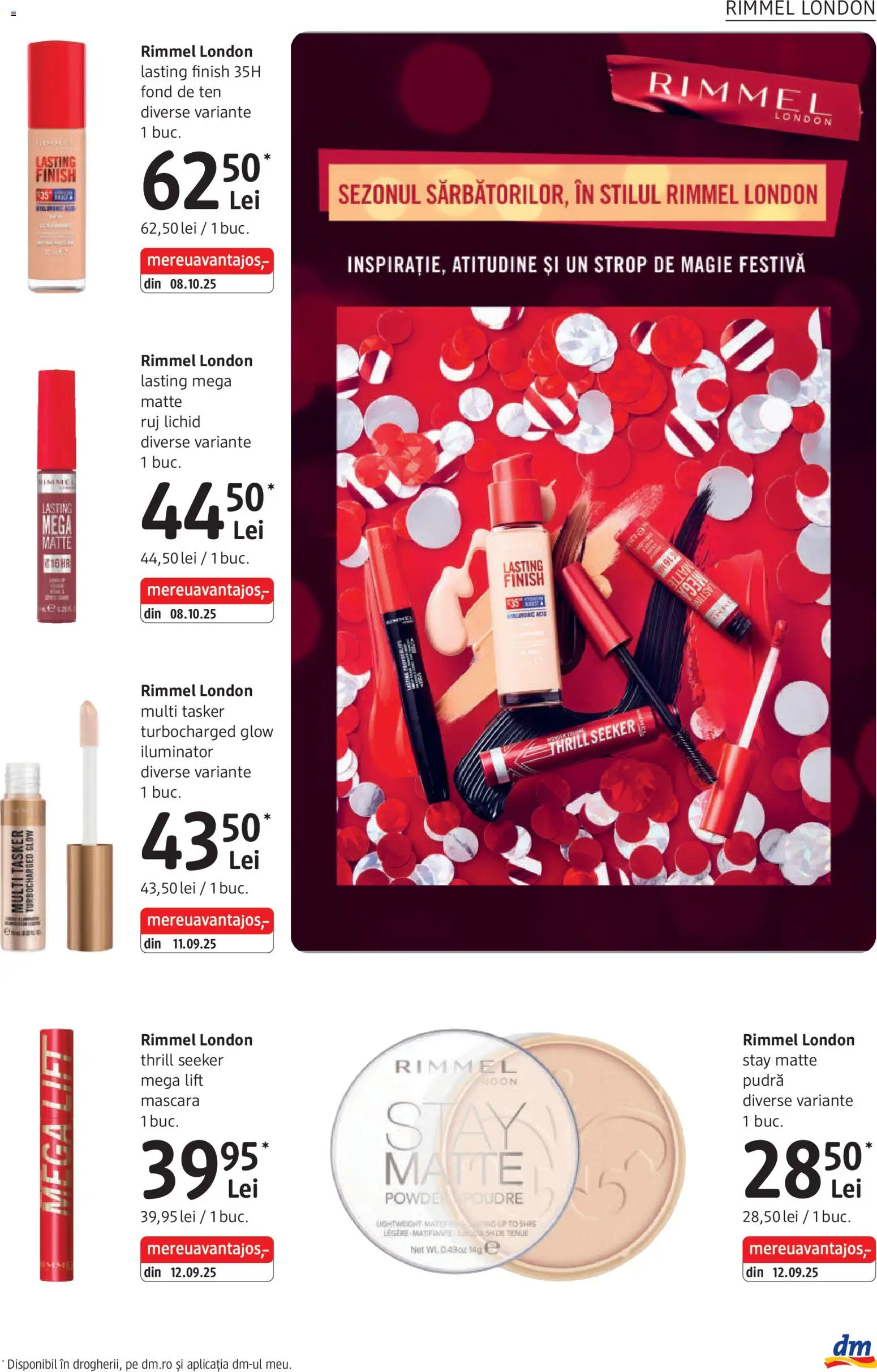 Catalog DM Drogerie Markt 6 Noiembrie - 1 Decembrie 2025 | Pagina 15 | Produse: Fond de ten, Iluminator, Mascara, Ruj