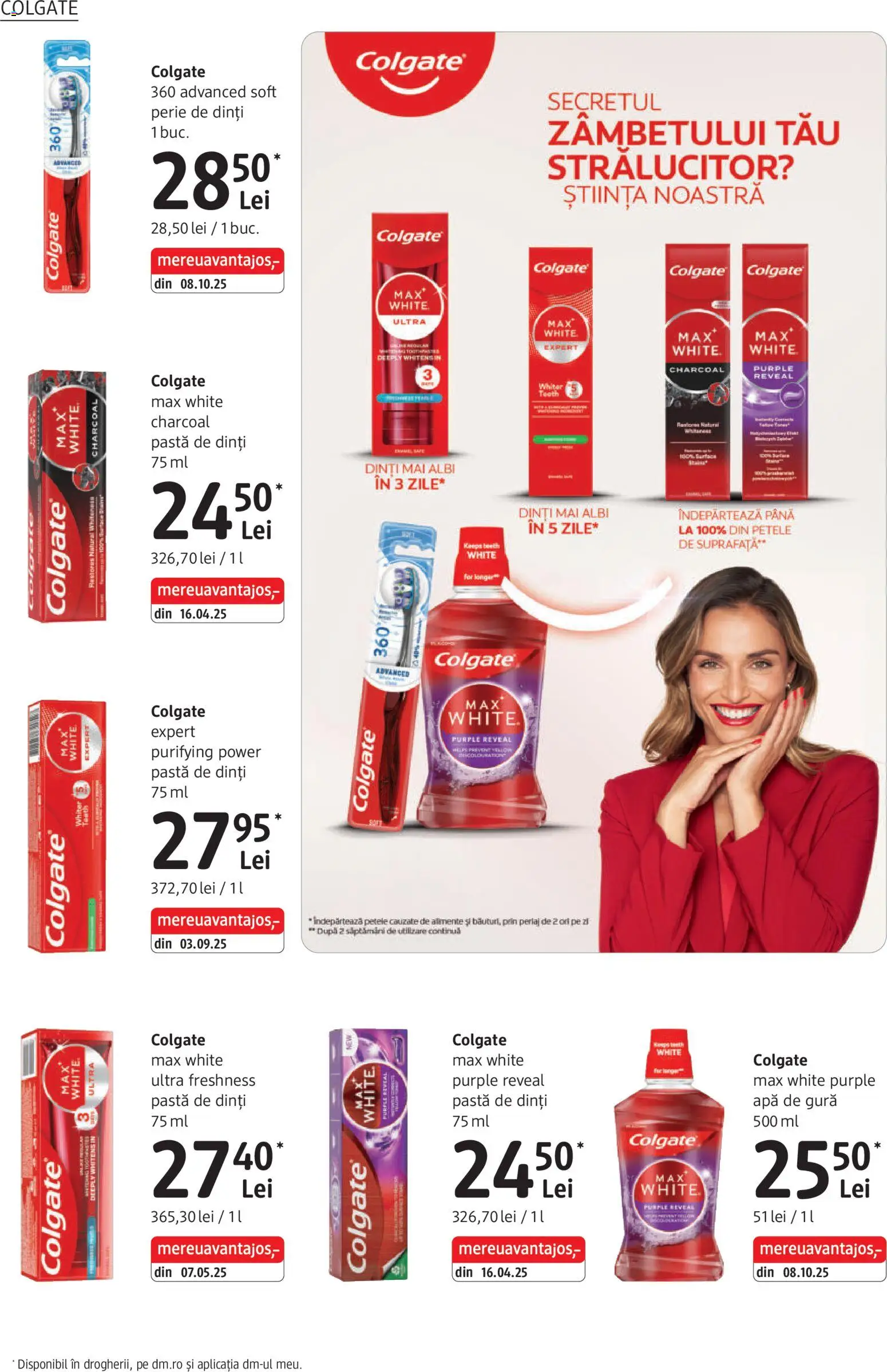 Catalog DM Drogerie Markt 6 Noiembrie - 1 Decembrie 2025 | Pagina 24 | Produse: Perie, Pastă de dinți, Apă de gură, Apă