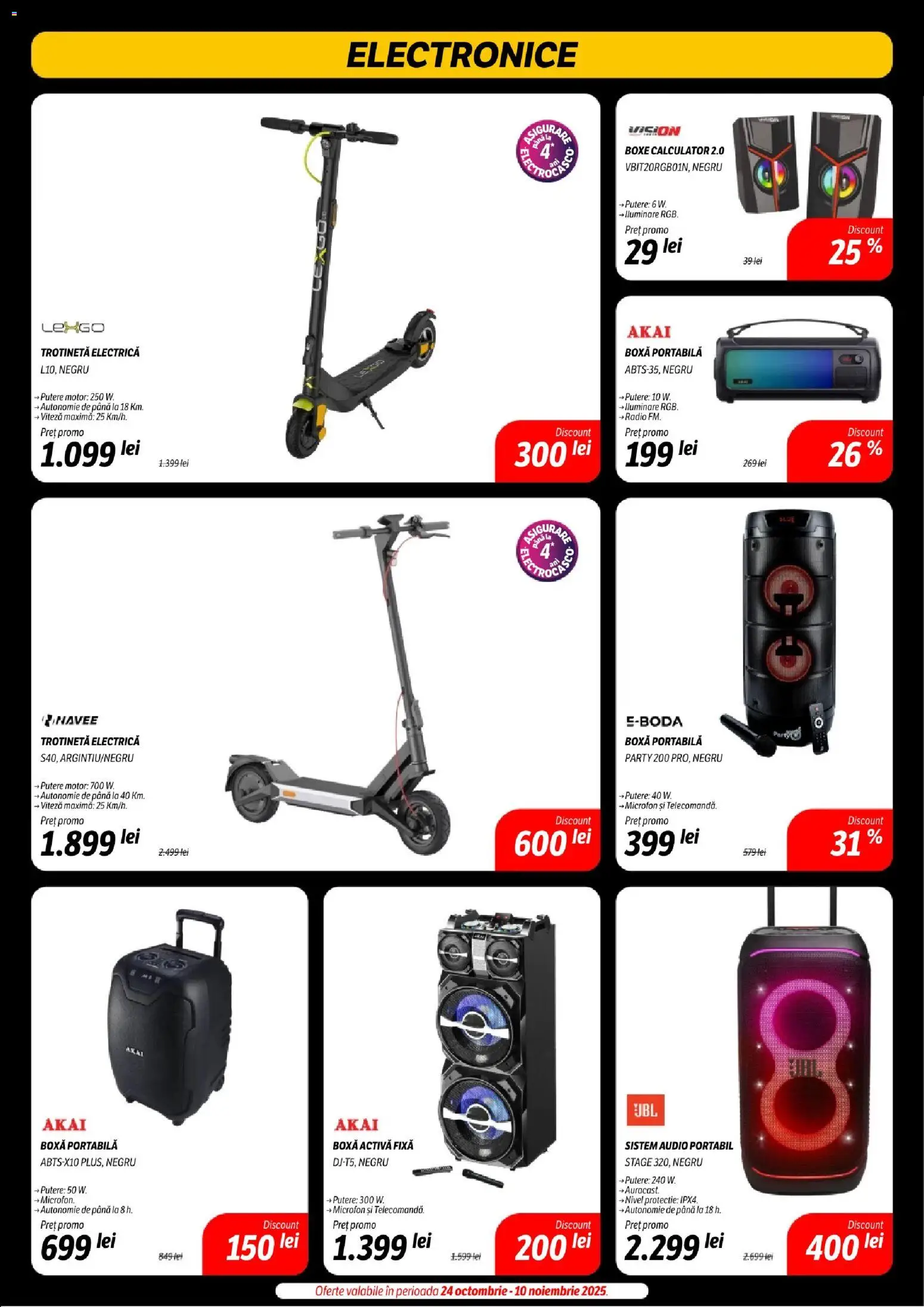 Catalog Flanco 7 - 18 Noiembrie 2025 | Pagina 15 | Produse: Audio, Radio, Trotinetă electrică, Trotinetă