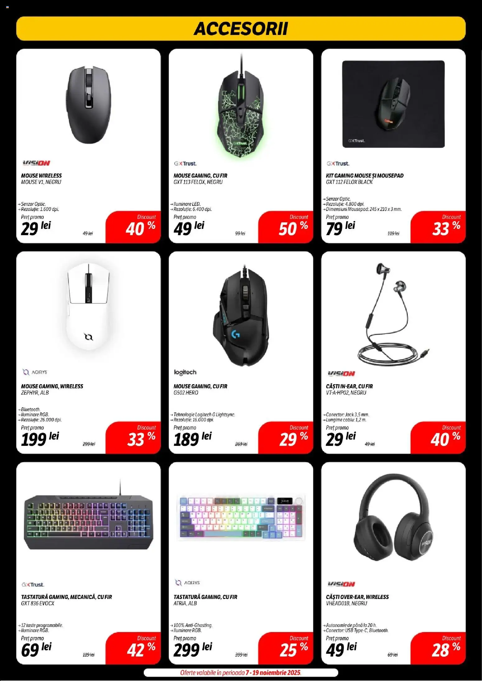 Catalog Flanco 7 - 18 Noiembrie 2025 | Pagina 23 | Produse: Tastatură, Căști, Cablu, Conector