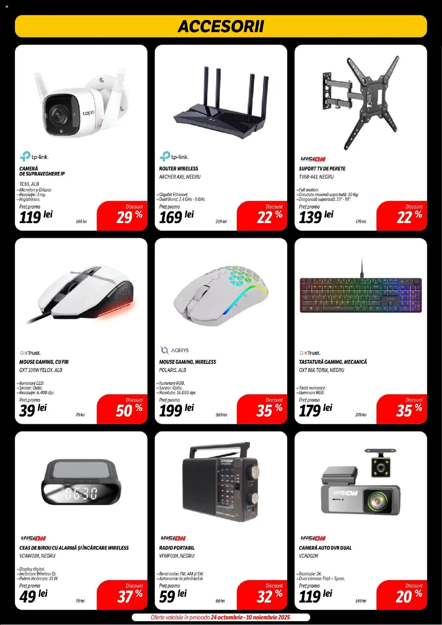 Catalog Flanco 7 - 18 Noiembrie 2025 | Pagina 25 | Produse: Router, Cameră auto, Cameră, Microfon