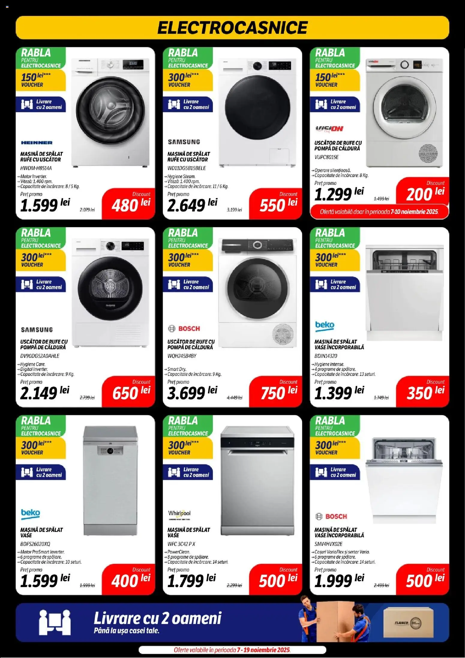Catalog Flanco 7 - 18 Noiembrie 2025 | Pagina 27 | Produse: Mașină De Spălat, Uscător, Uscător rufe, Ușă