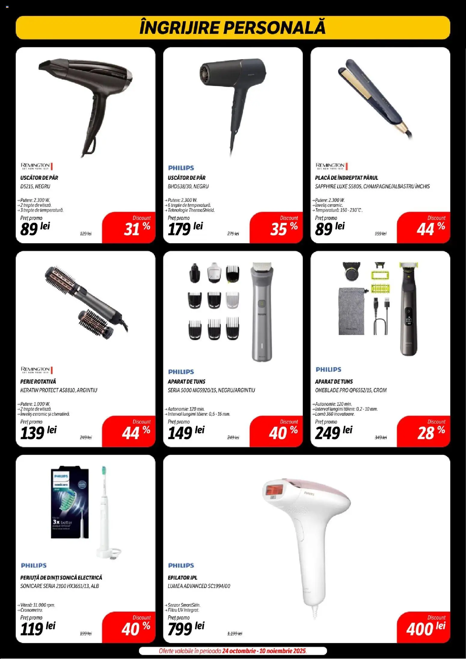 Catalog Flanco 7 - 18 Noiembrie 2025 | Pagina 46 | Produse: Perie rotativă, Uscător, Epilator, Periuță de dinți