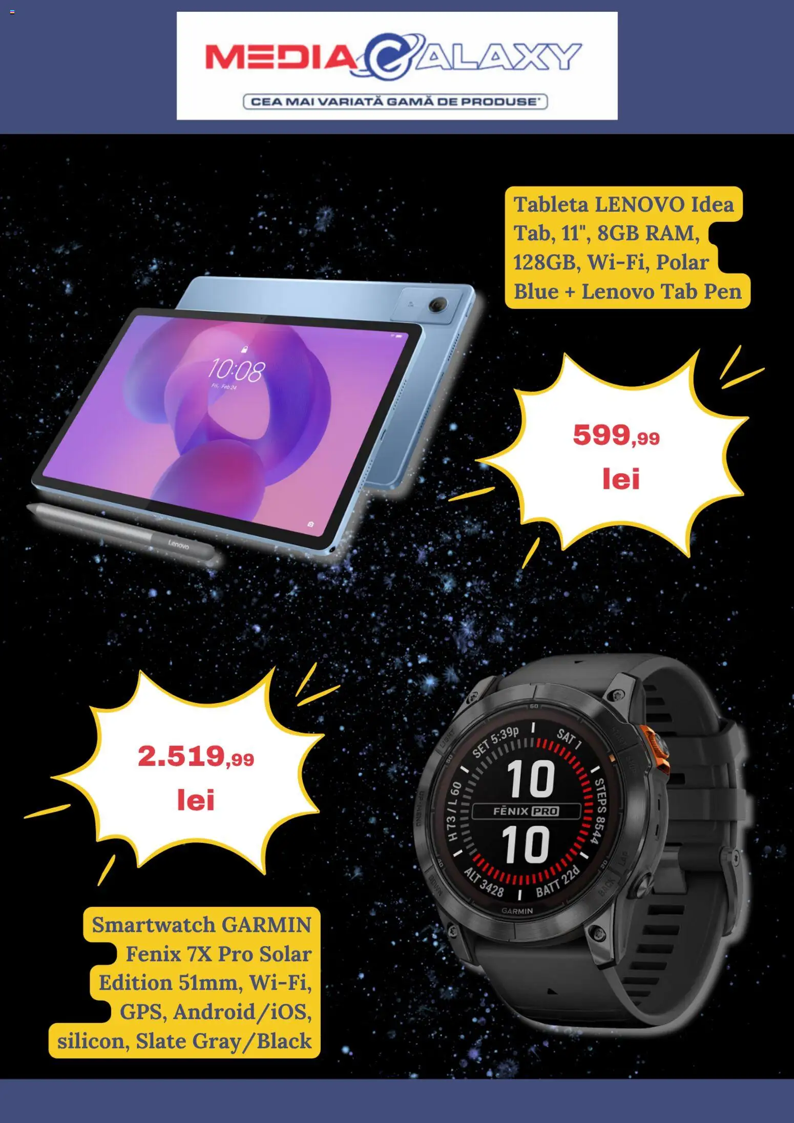 Catalog Media Galaxy 6 - 11 Noiembrie 2025 | Pagina 2 | Produse: Tabletă, Smartwatch